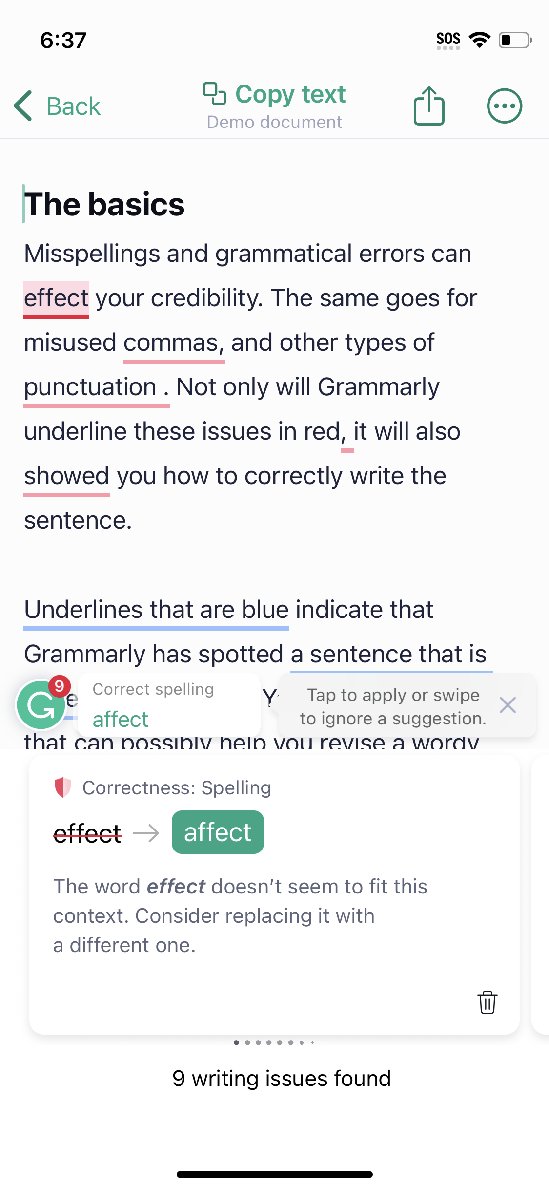 grammarly app screenshot 126