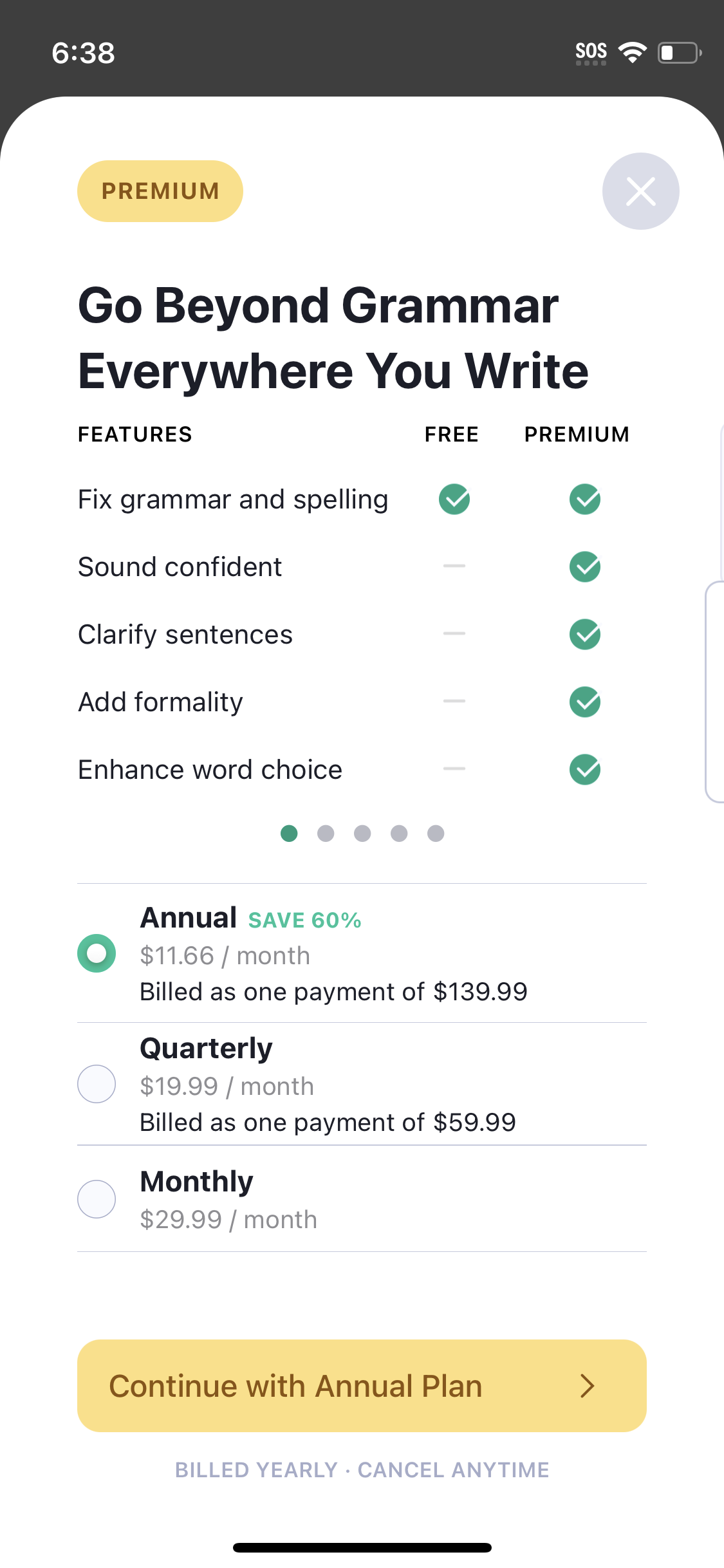 grammarly app screenshot 123