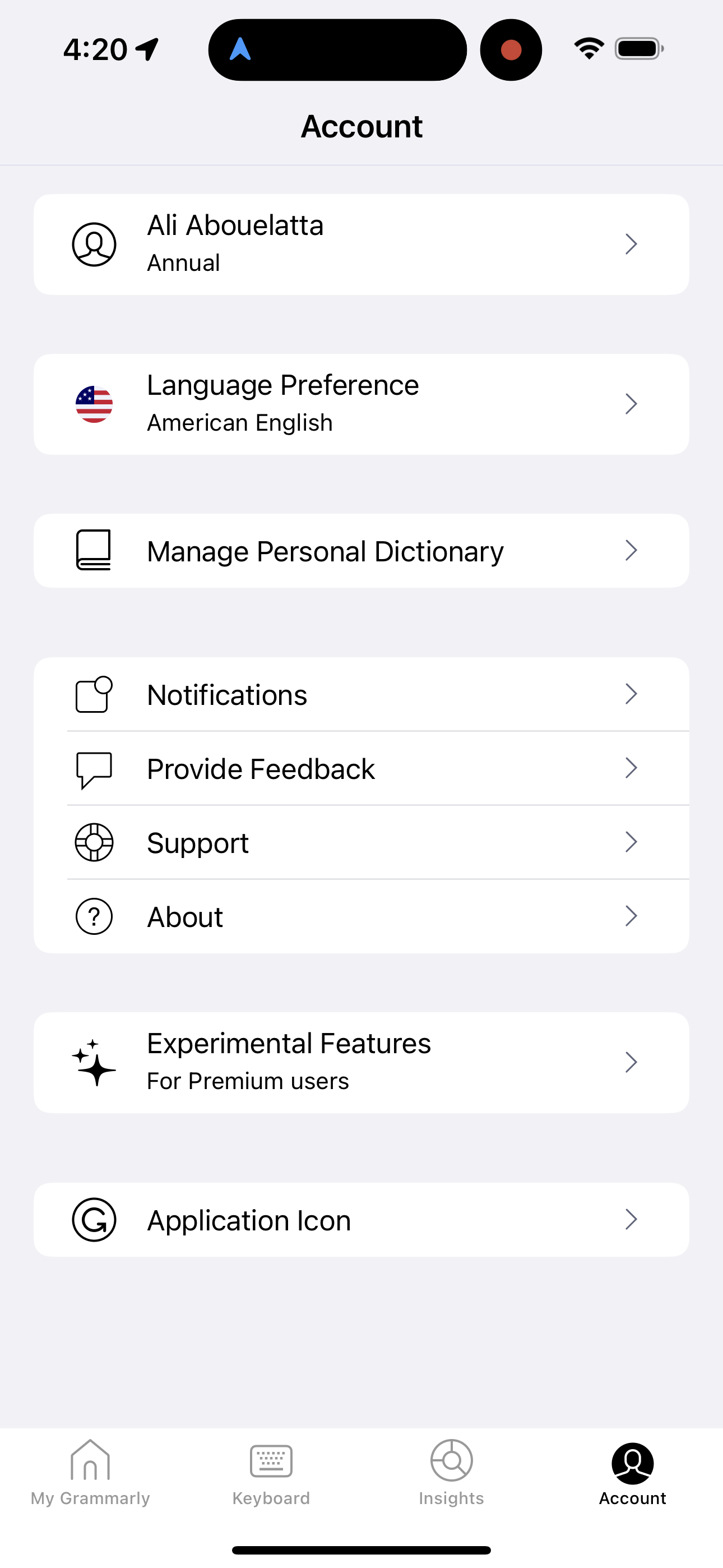 grammarly app screenshot 114