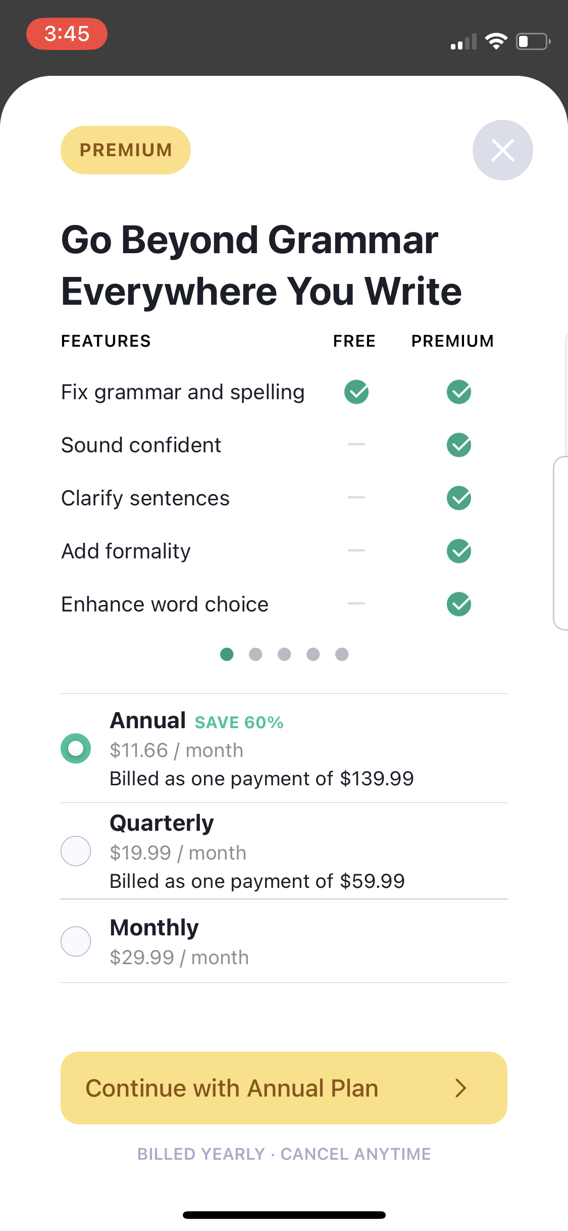 grammarly app screenshot 109