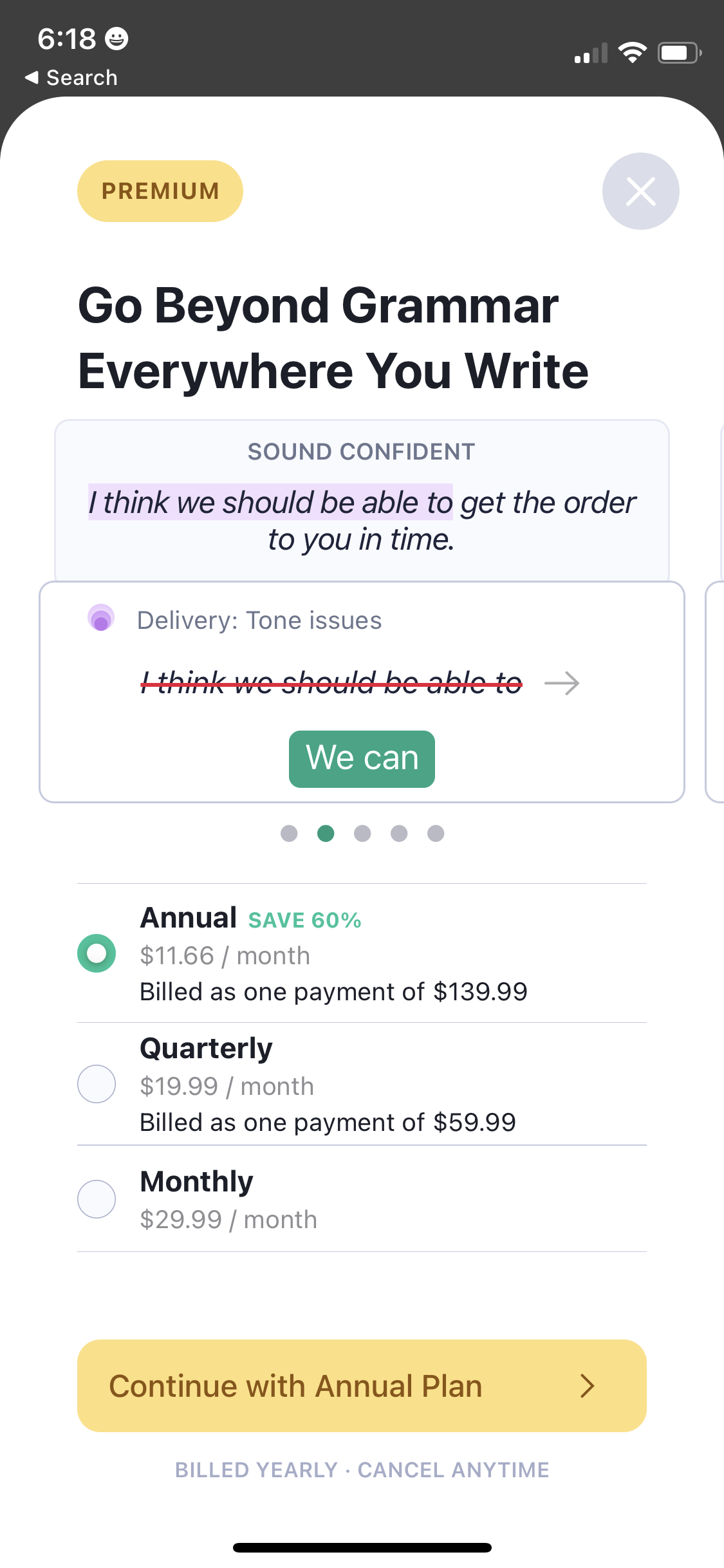 grammarly app screenshot 104