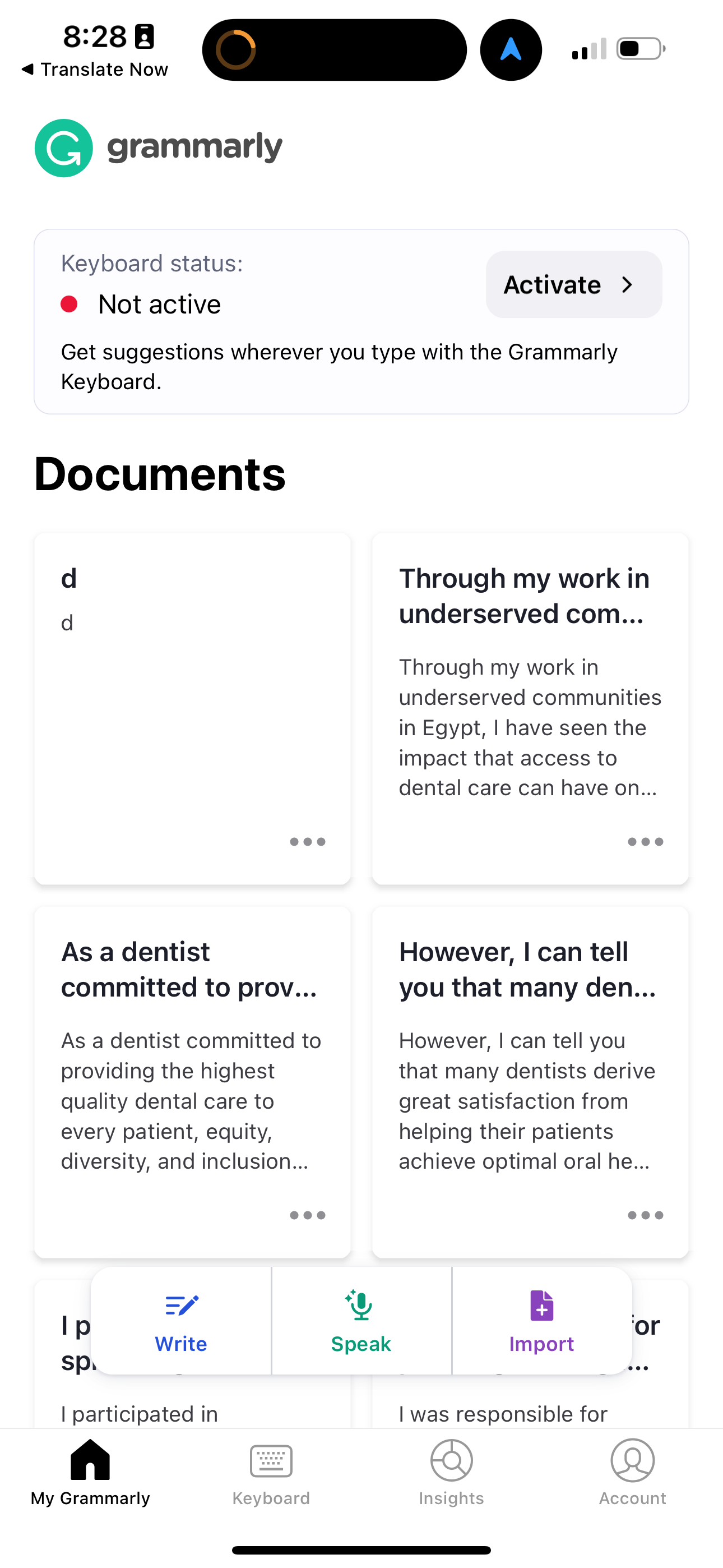grammarly app screenshot 100