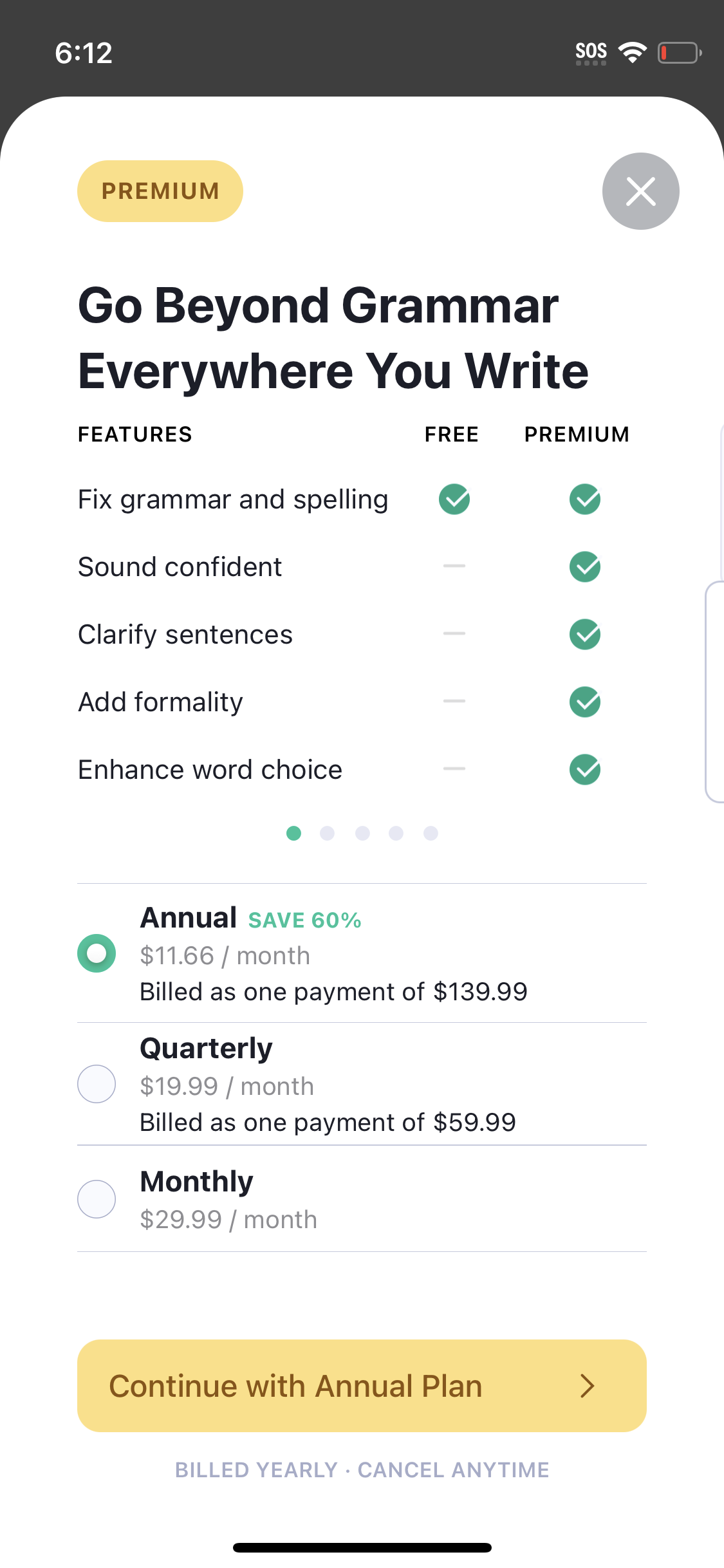 grammarly app screenshot 85