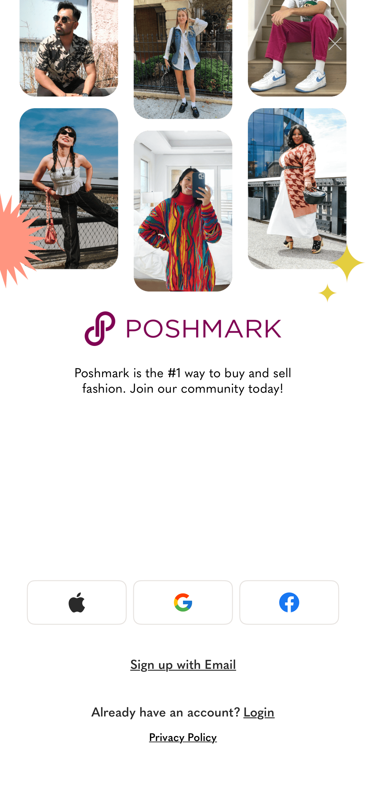 poshmark app screenshot 1