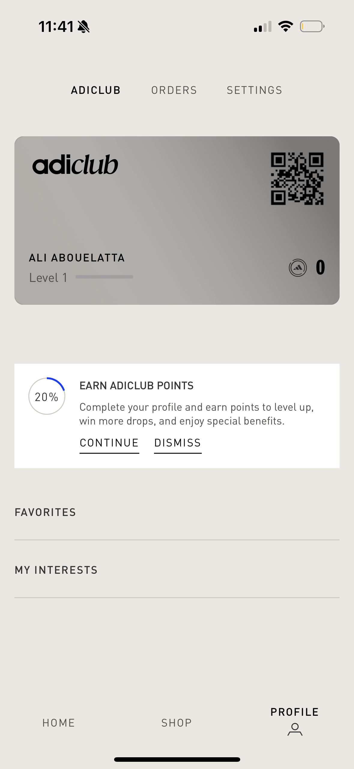 Step 2 of confirmed Profile