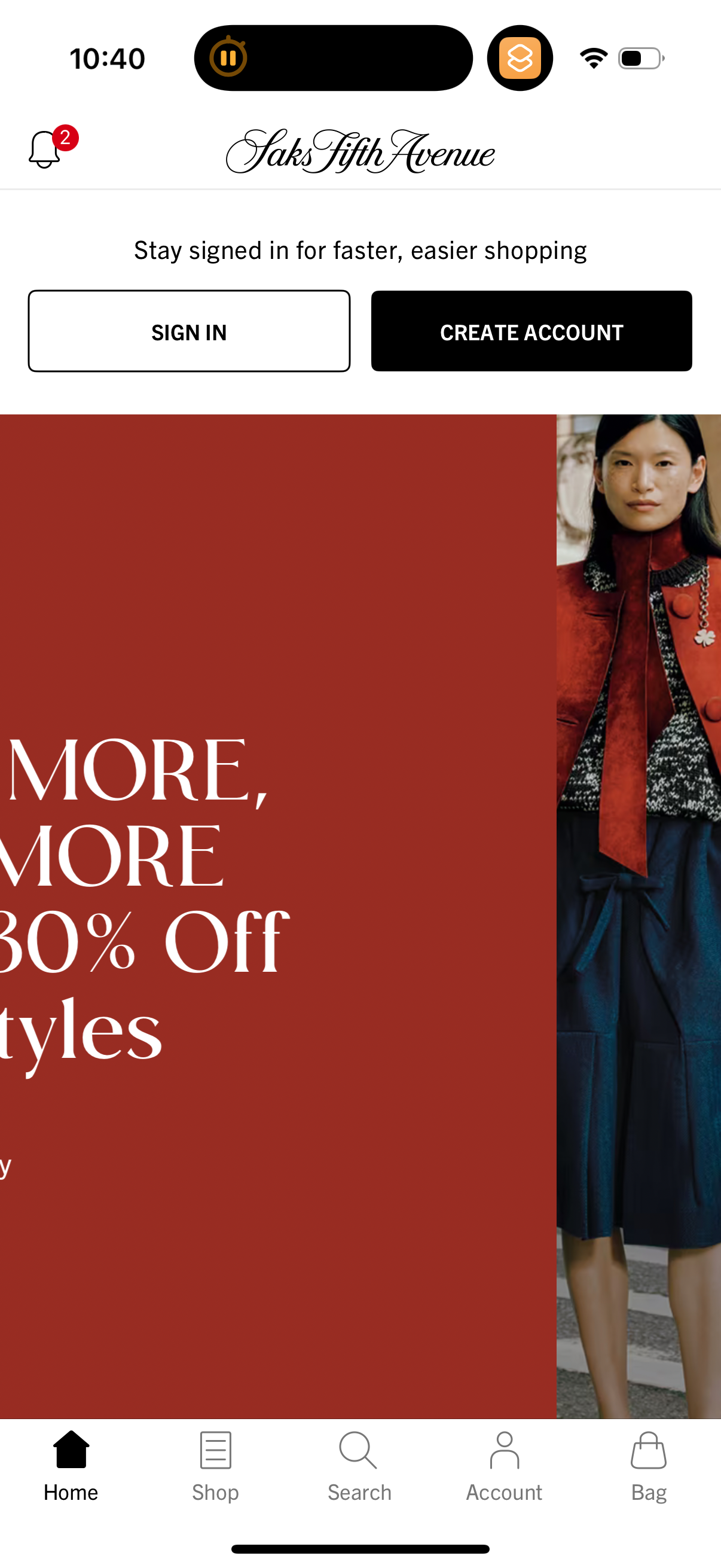 saks app screenshot 4