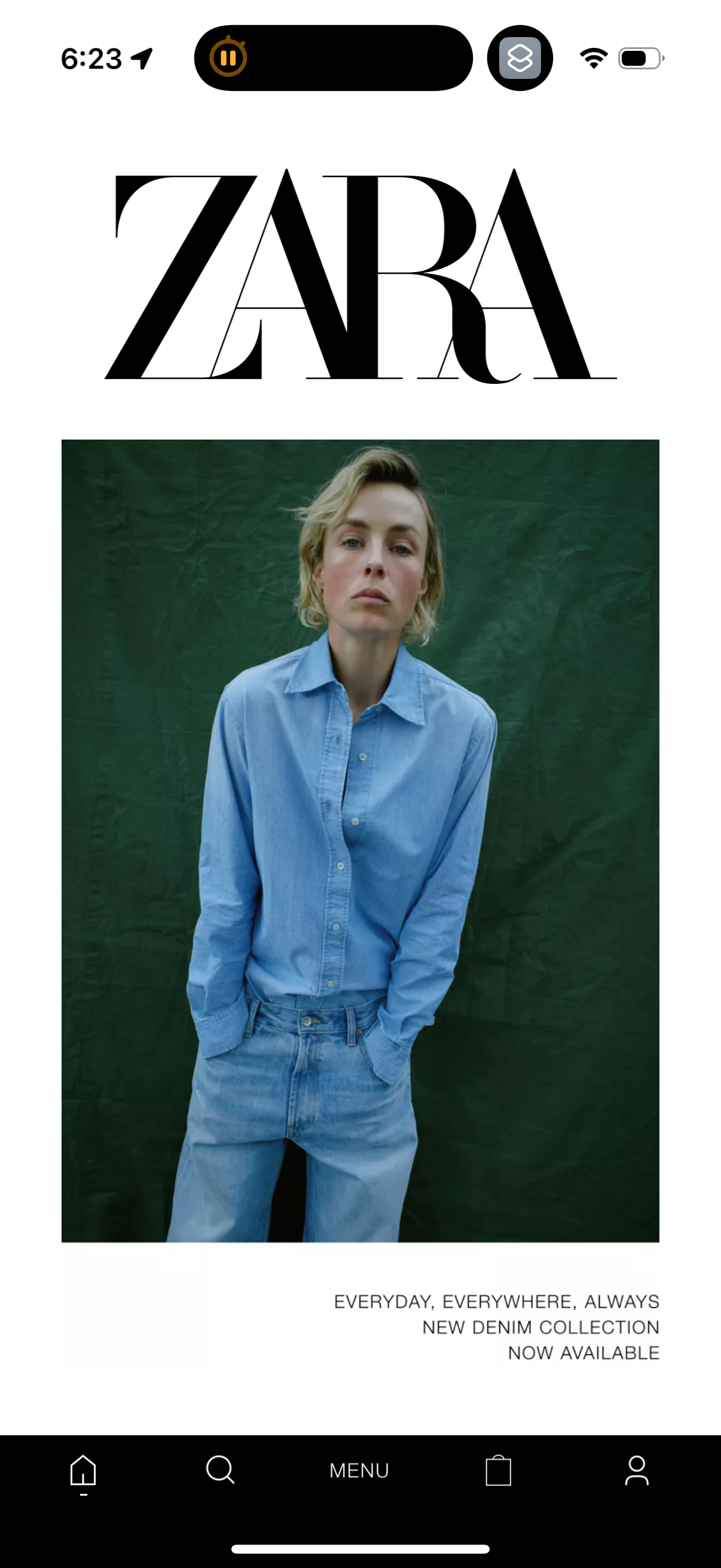 zara app screenshot 1