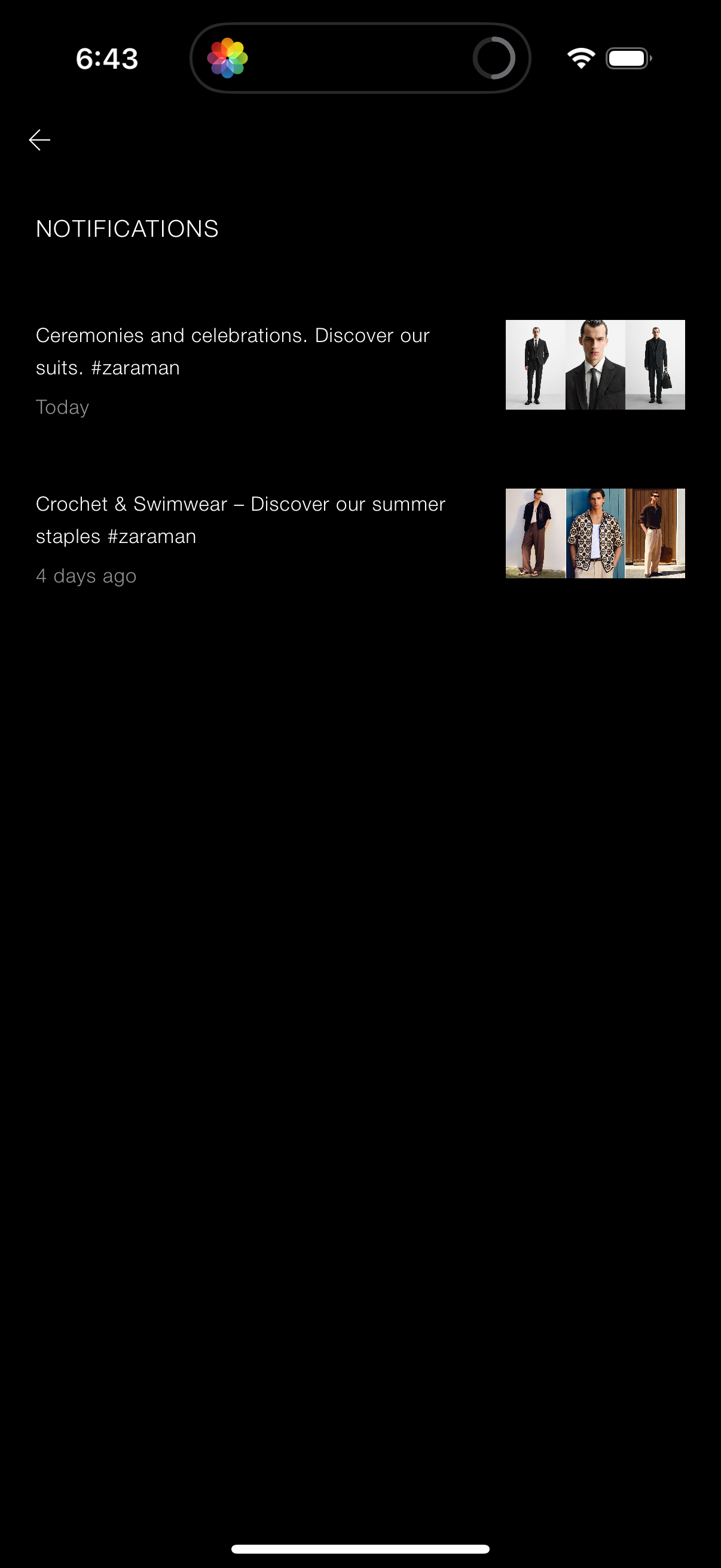 zara app screenshot 3