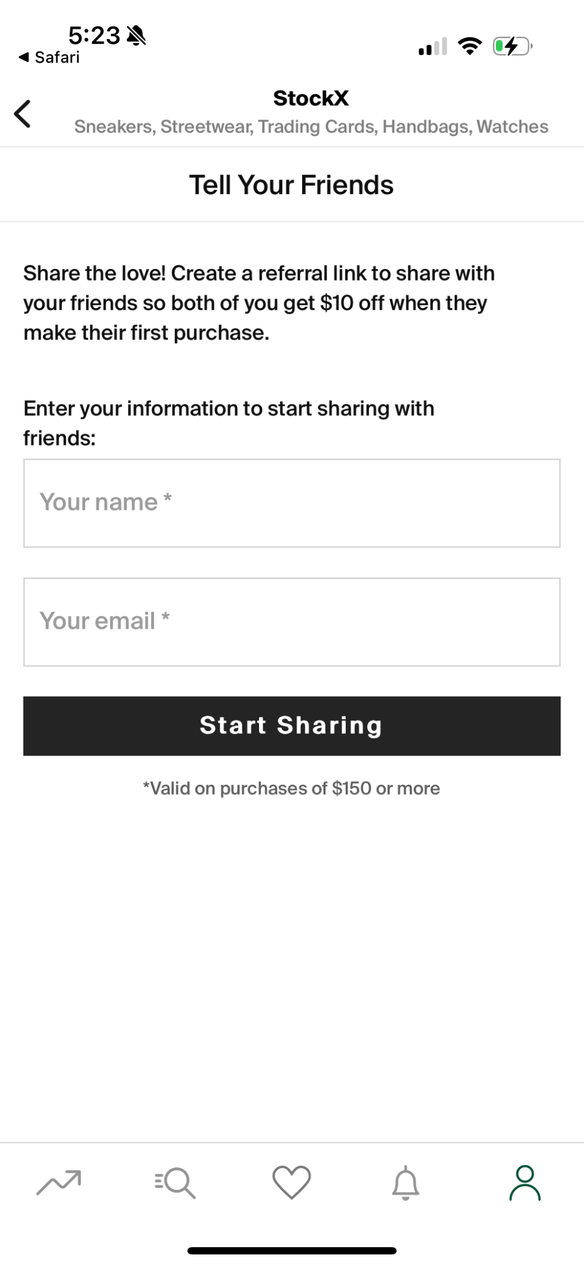 stockx app screenshot 19