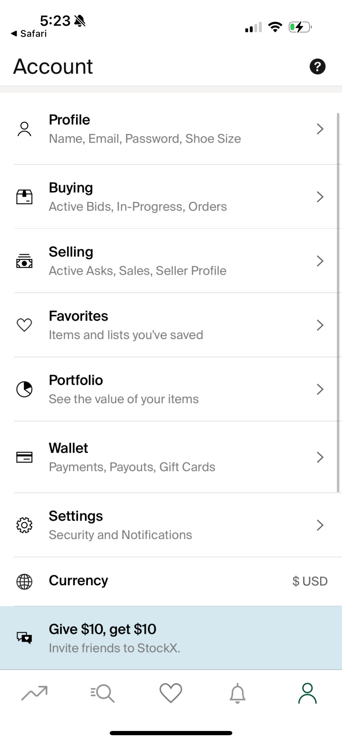 stockx app screenshot 17