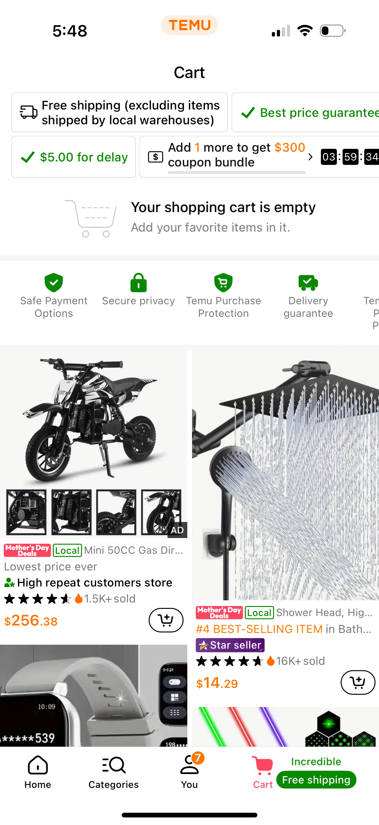 temu app screenshot 2