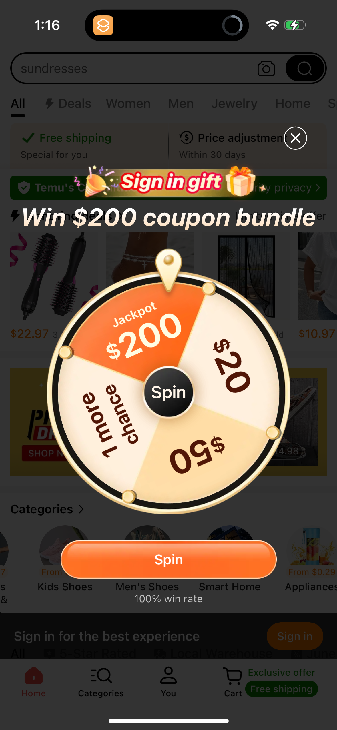 temu app screenshot 33