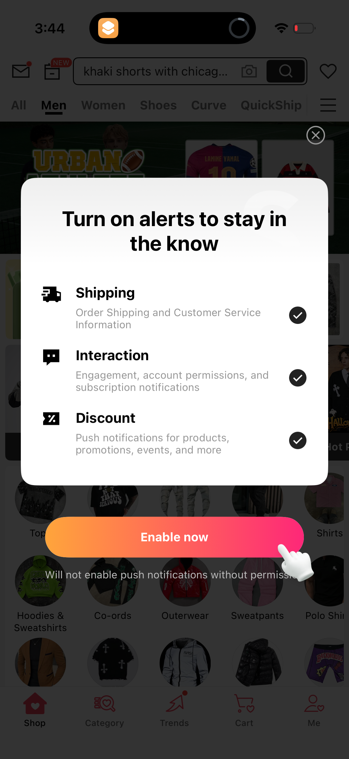 shein app screenshot 2
