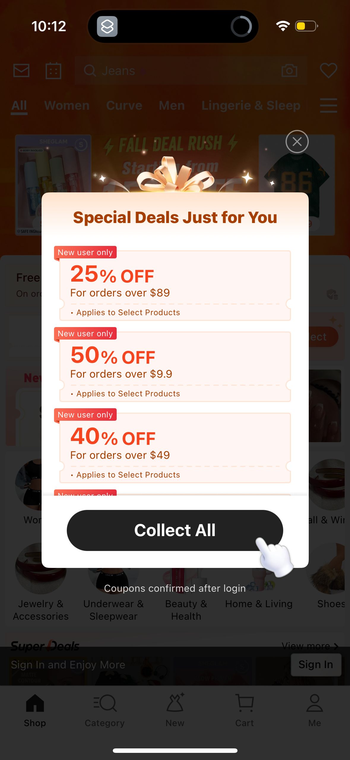 shein app screenshot 58