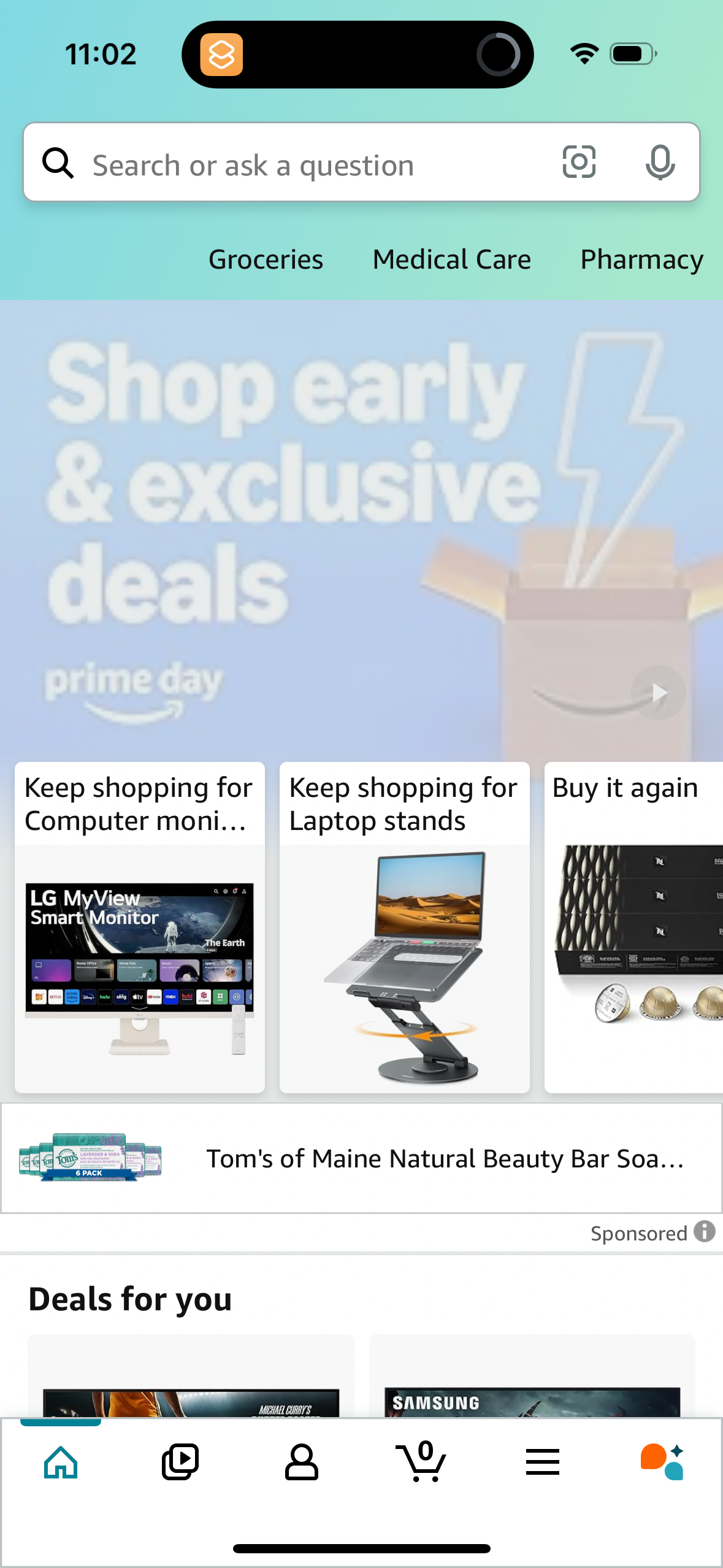 amazon app screenshot 1