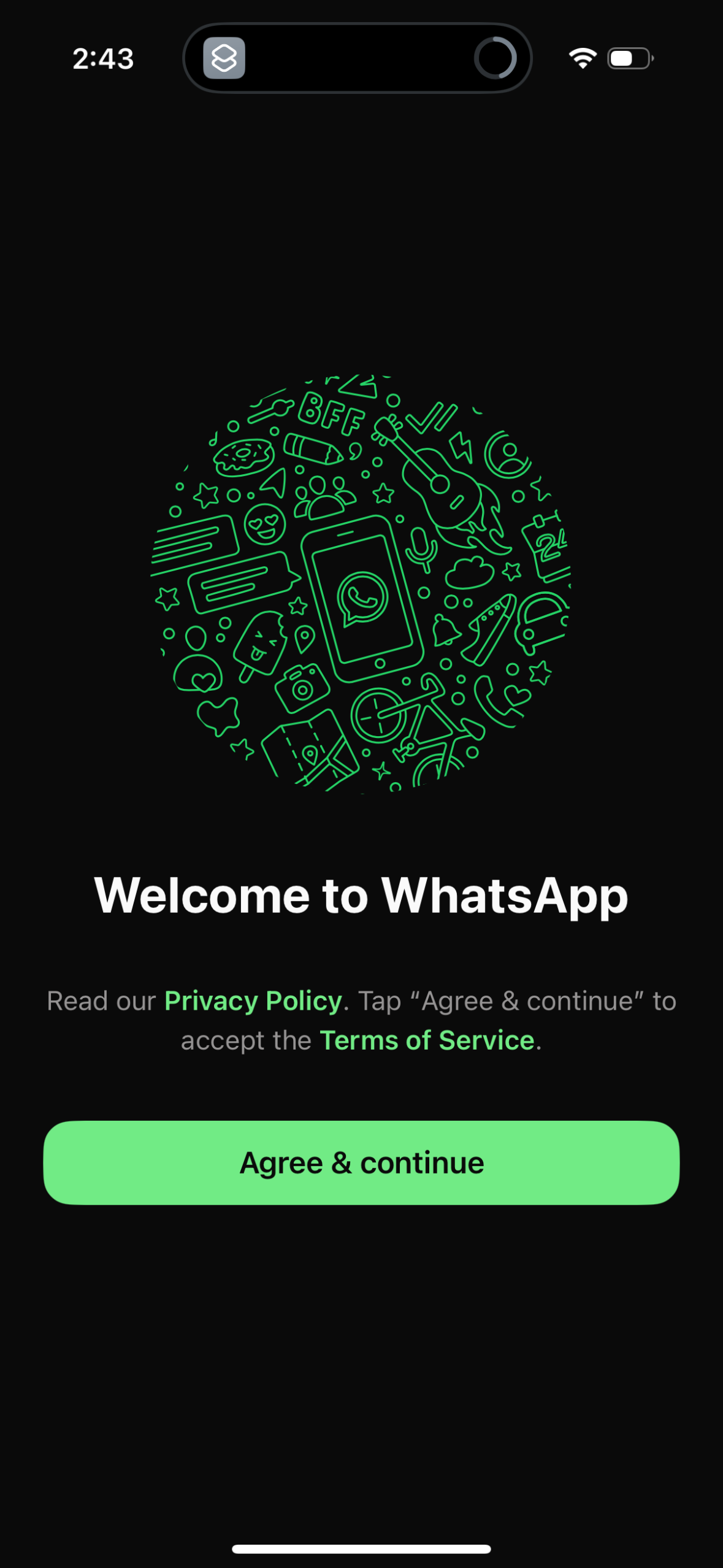 whatsapp app screenshot 1