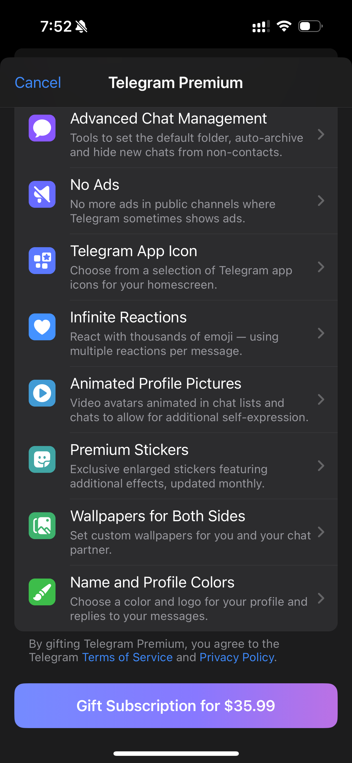 telegram app screenshot 100