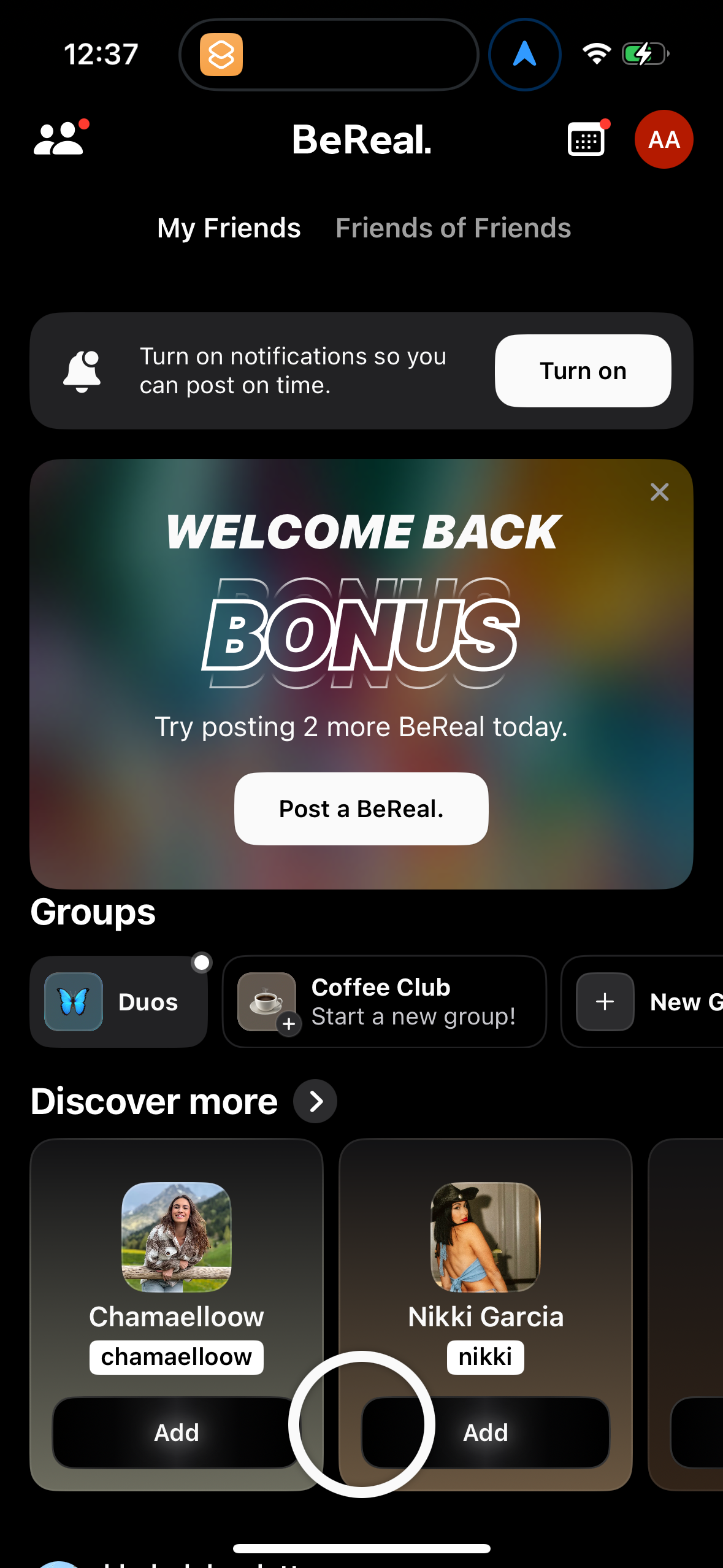 bereal app screenshot 36