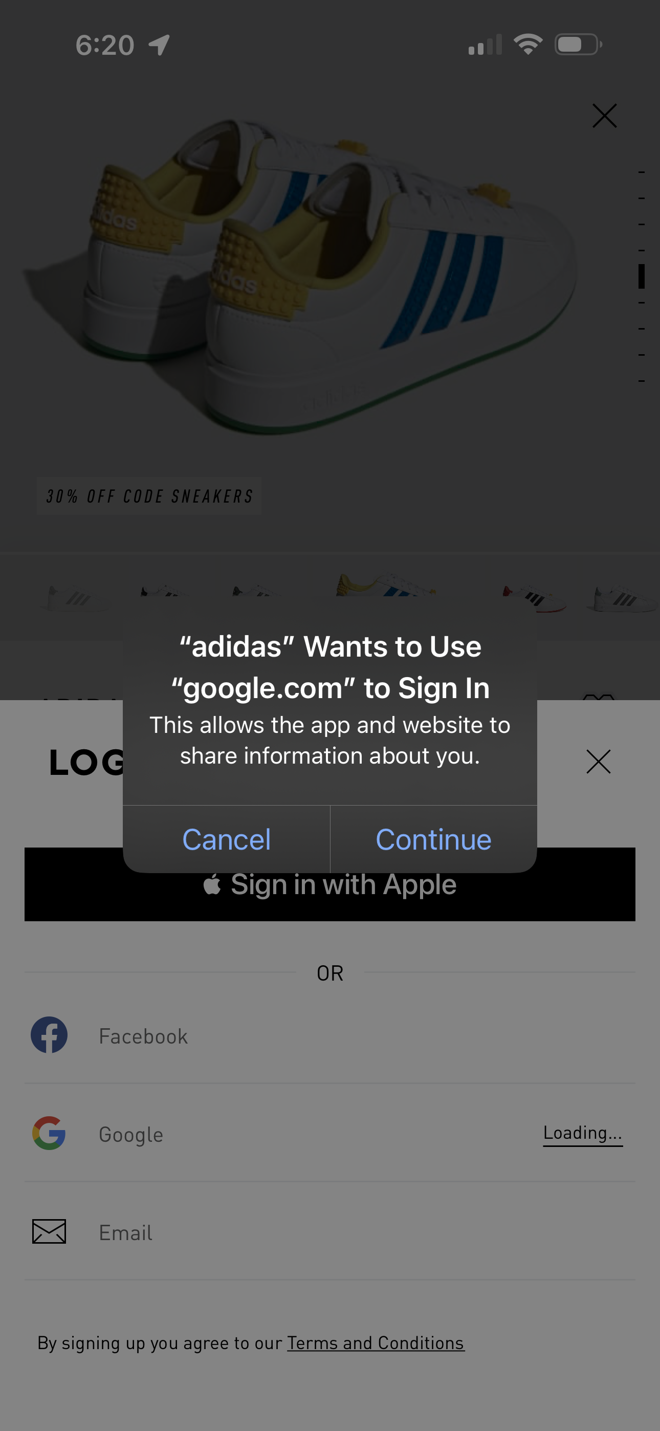 adidas app screenshot 105