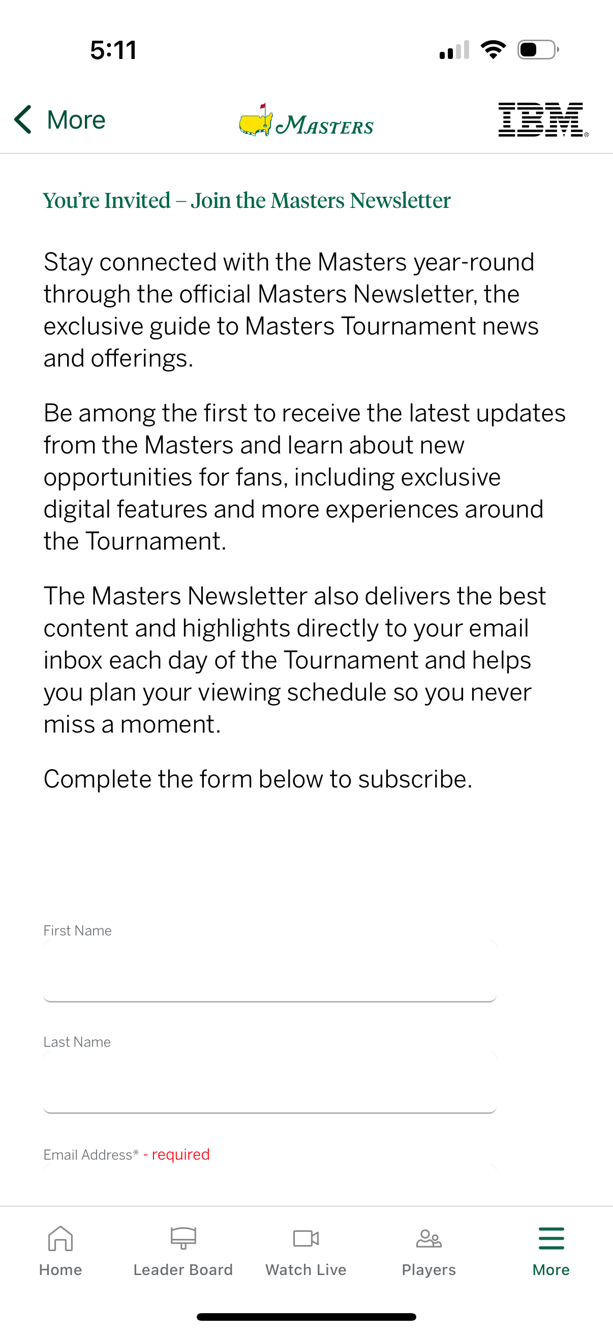 the-masters app screenshot 13