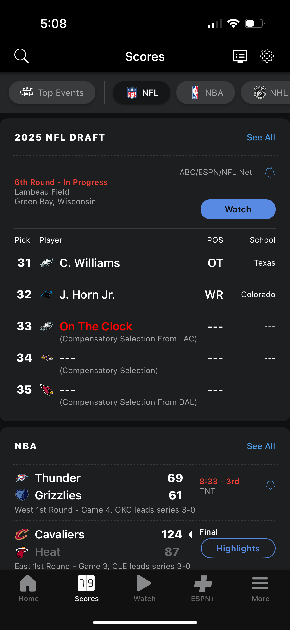 espn app screenshot 41