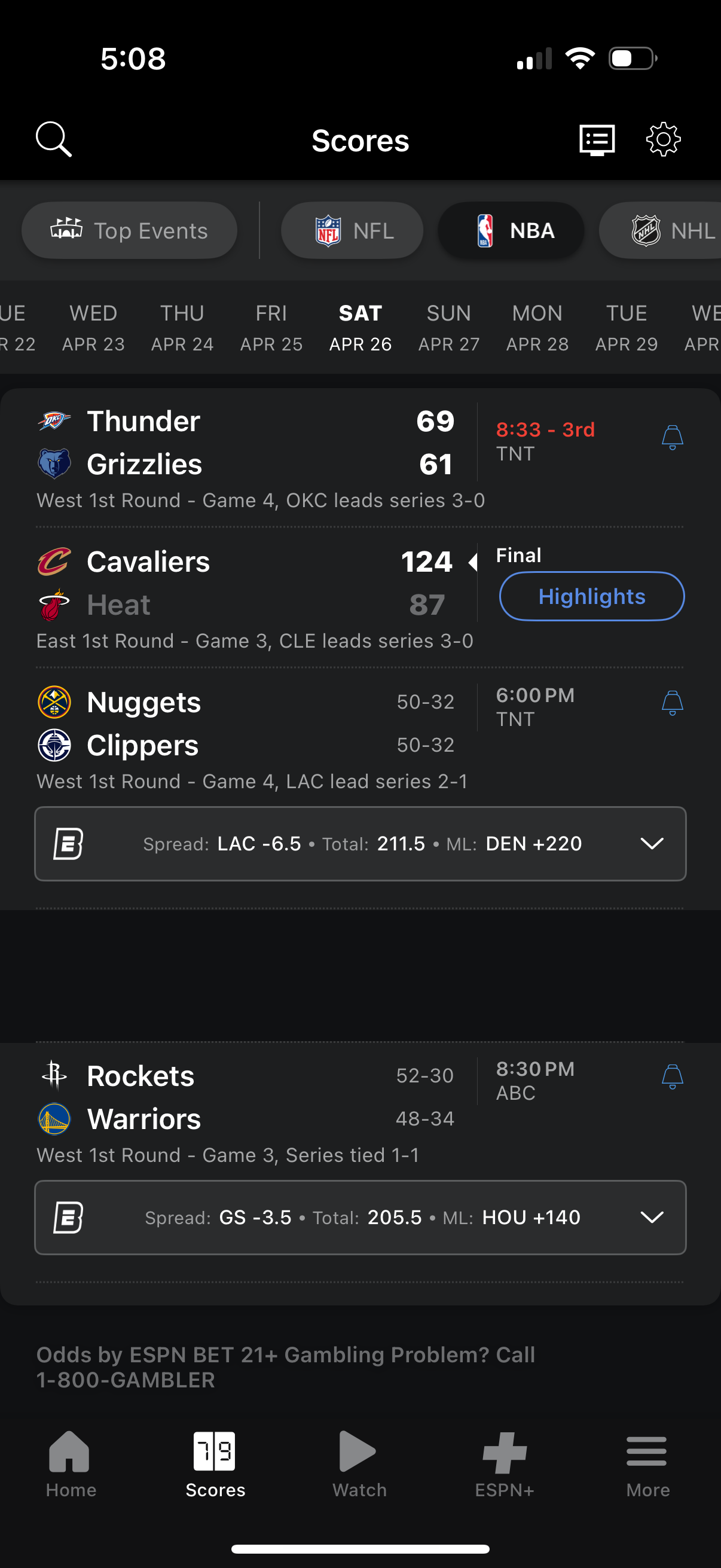 espn app screenshot 40