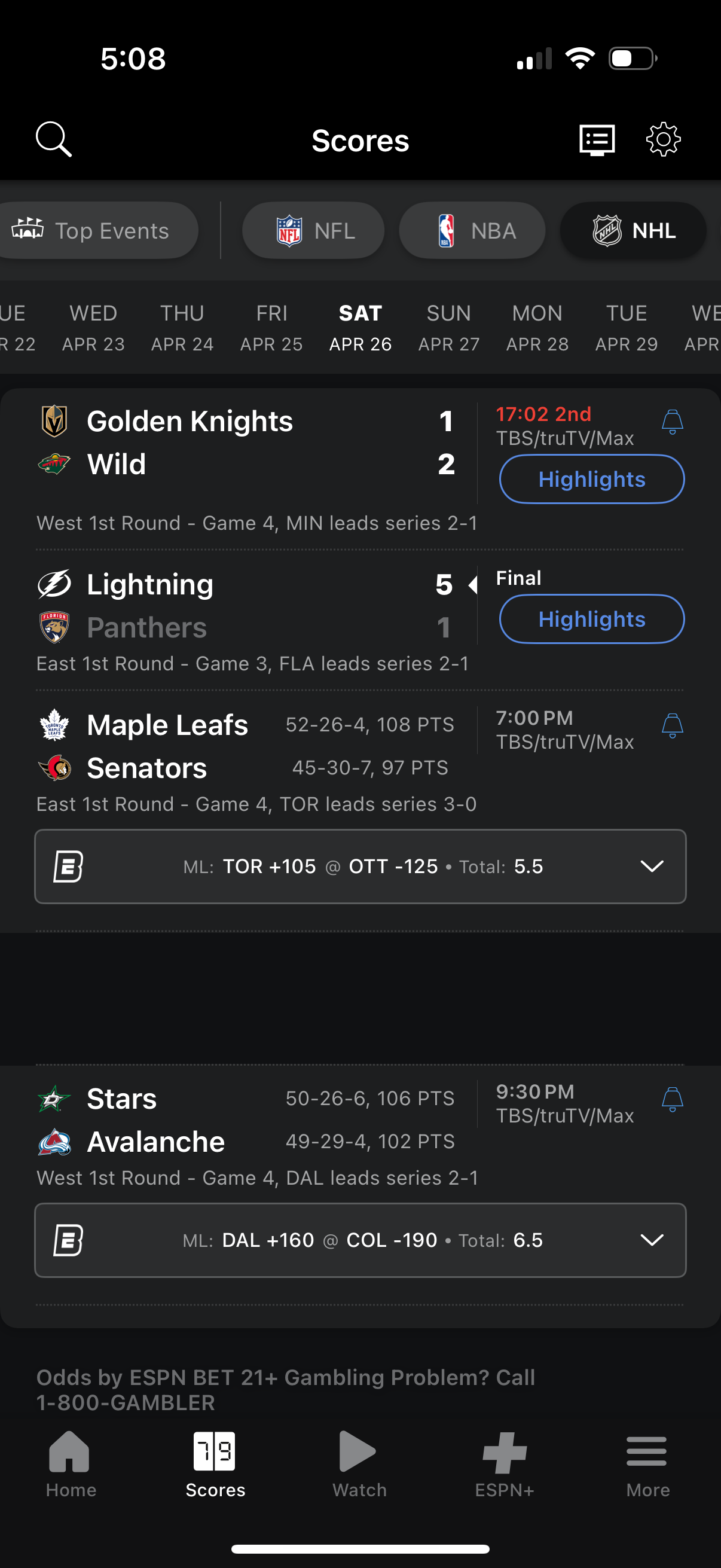 espn app screenshot 39