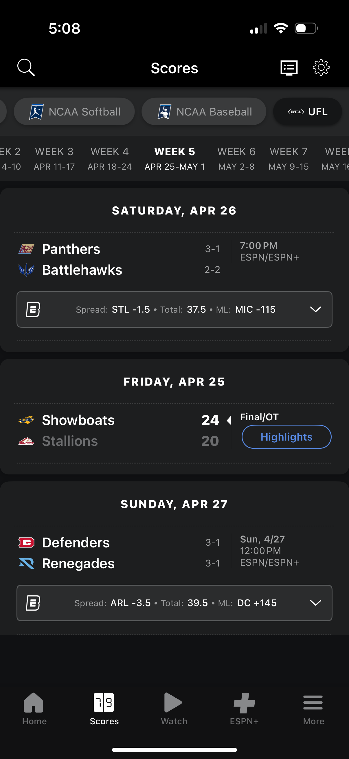 espn app screenshot 30