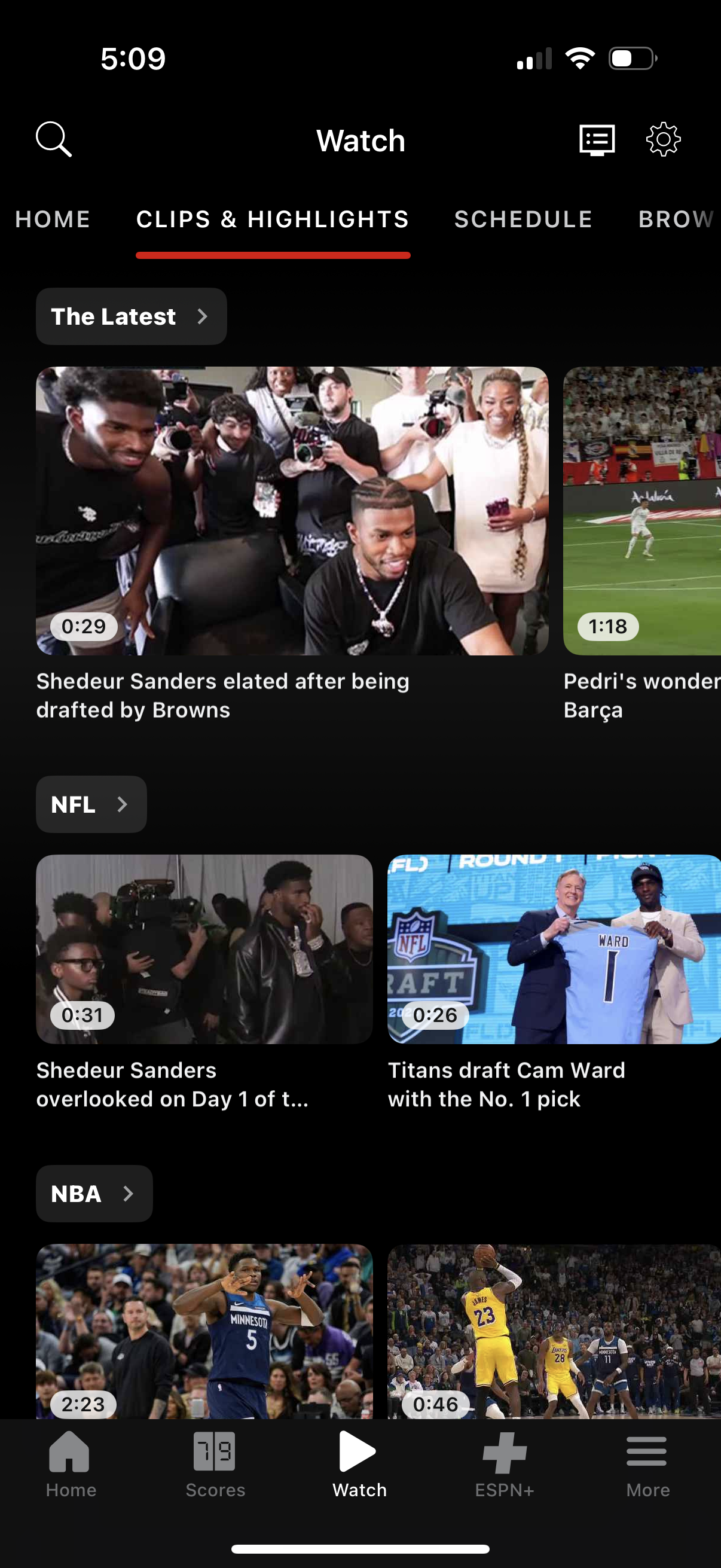 espn app screenshot 28
