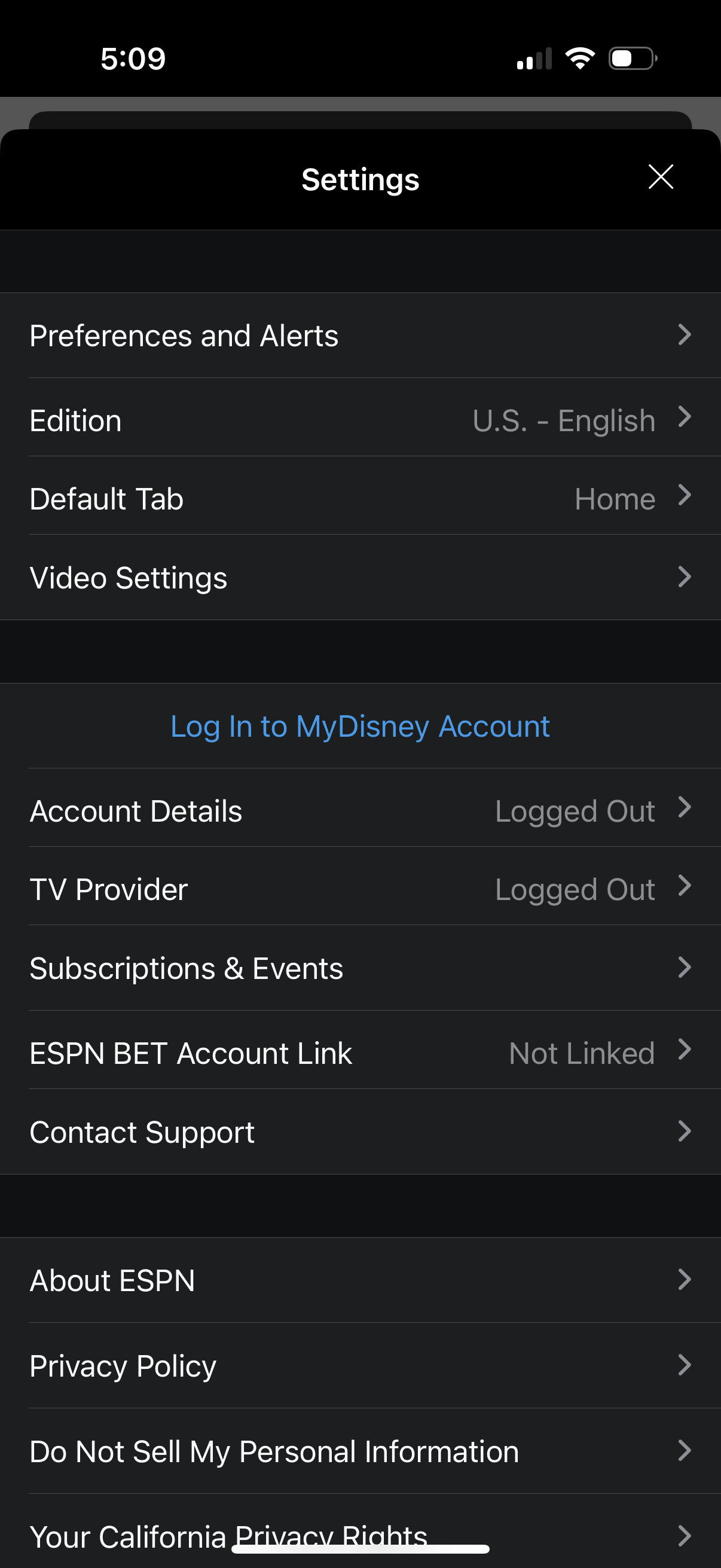 espn app screenshot 17