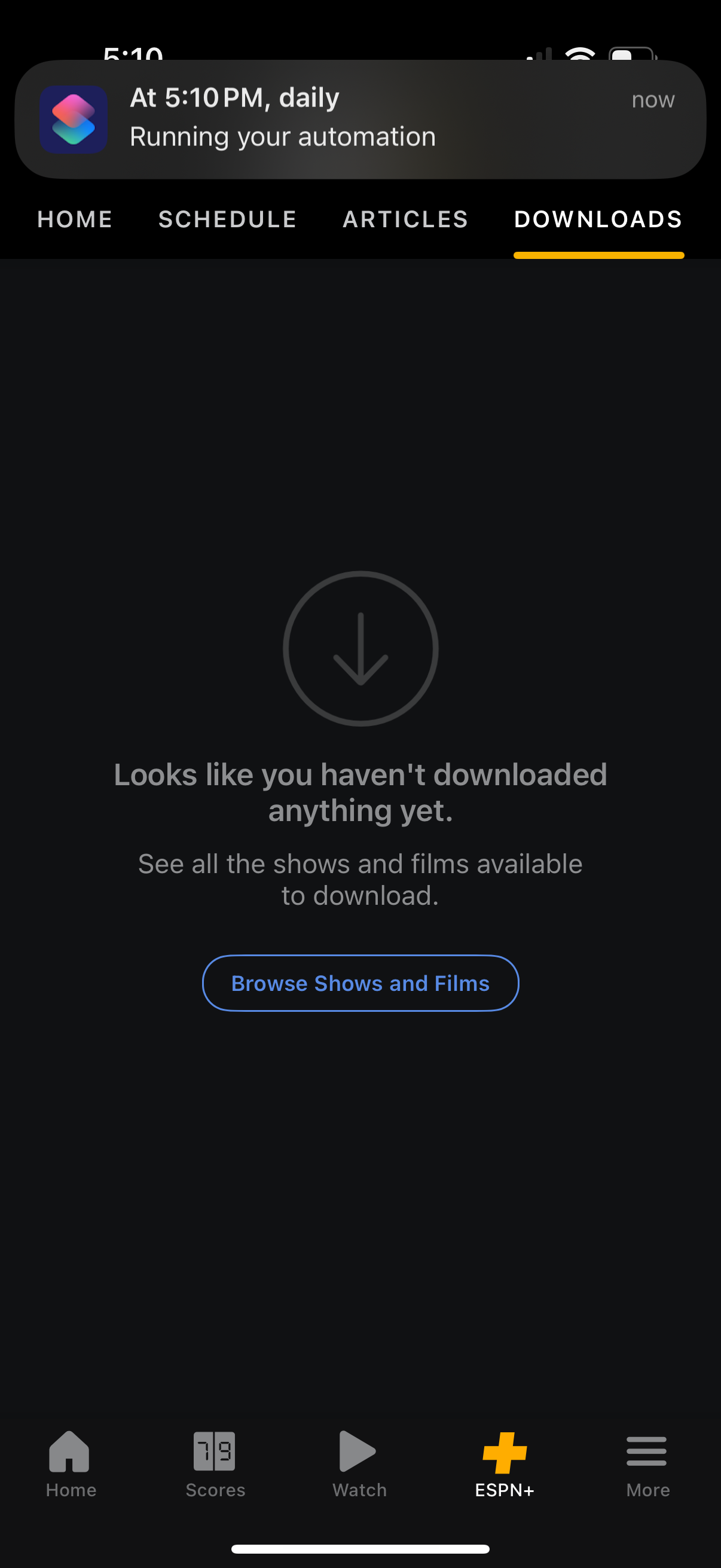espn app screenshot 3