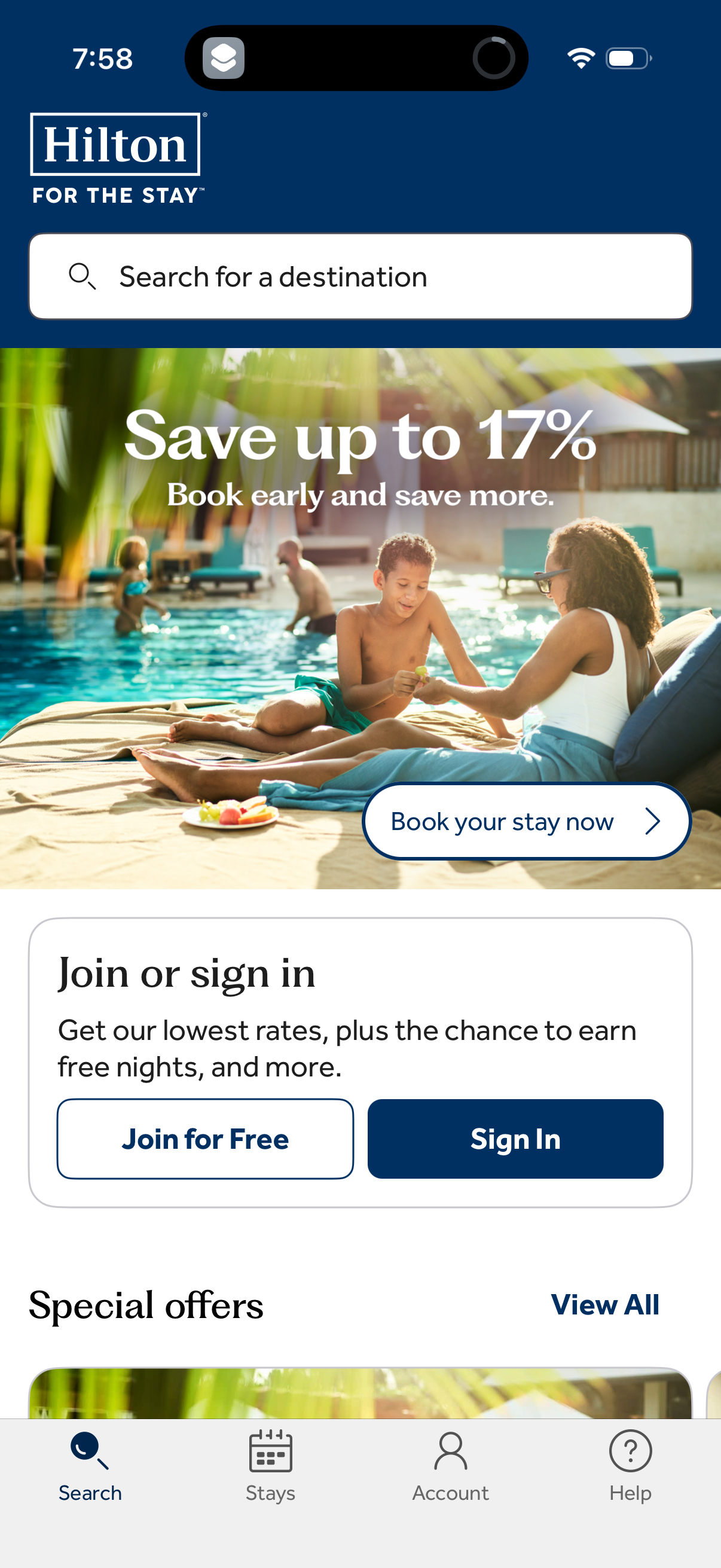 hilton-honors app screenshot 2