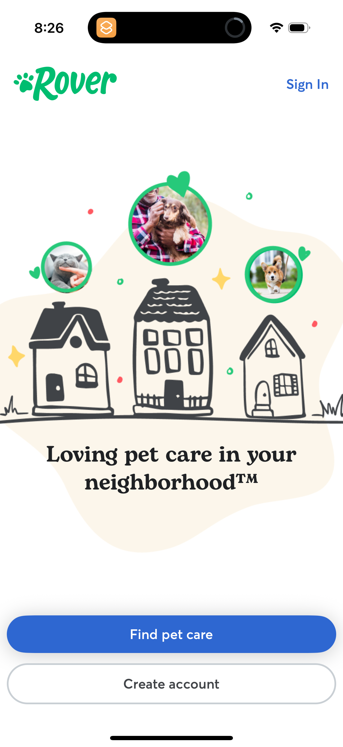 rover app screenshot 2