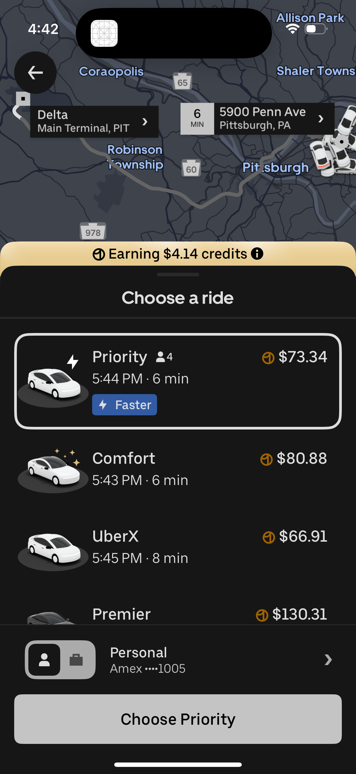 uber app screenshot 23