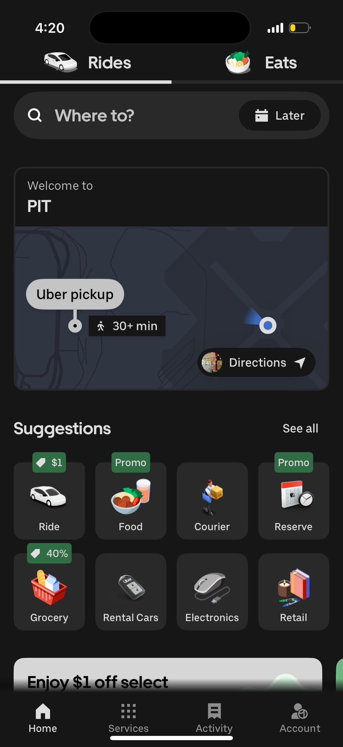 uber app screenshot 14