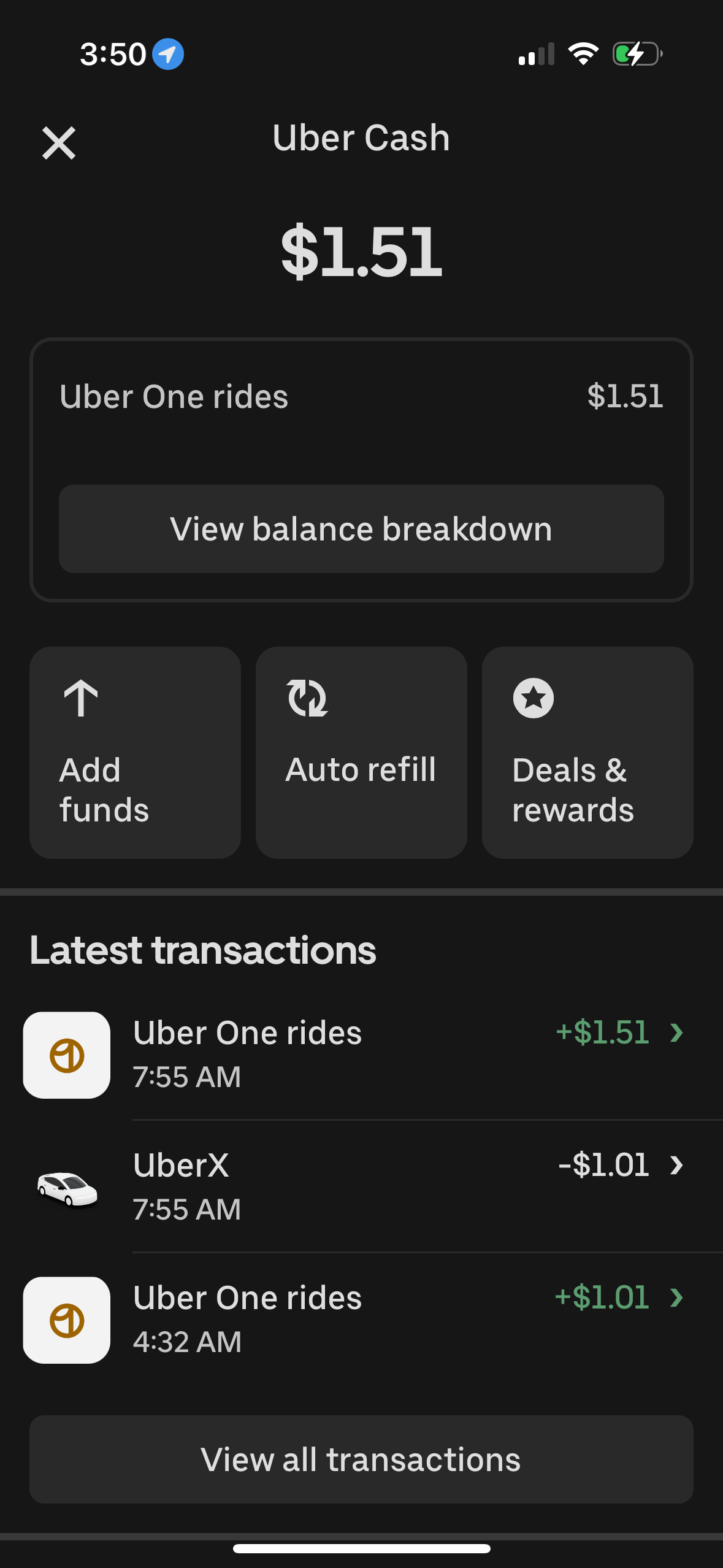 uber app screenshot 85