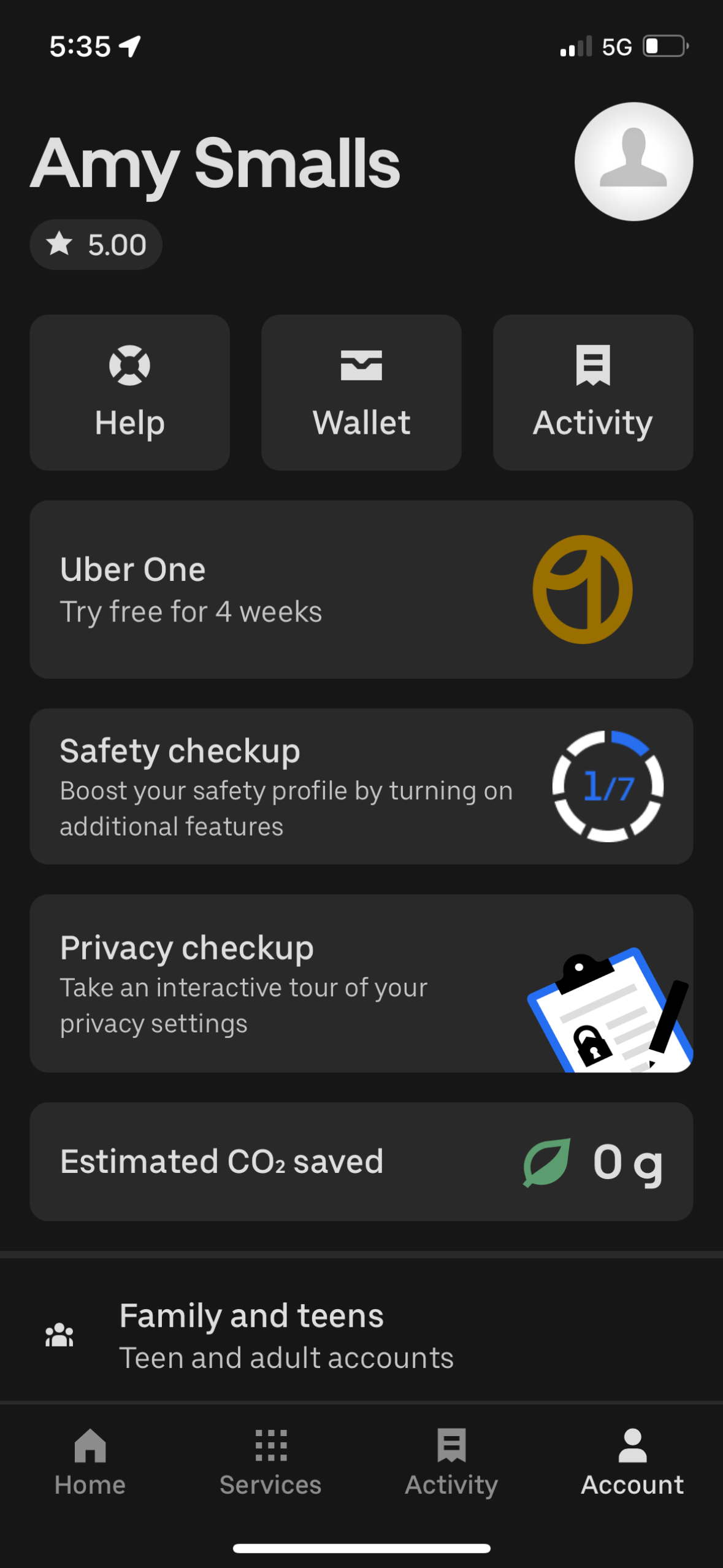 uber app screenshot 138