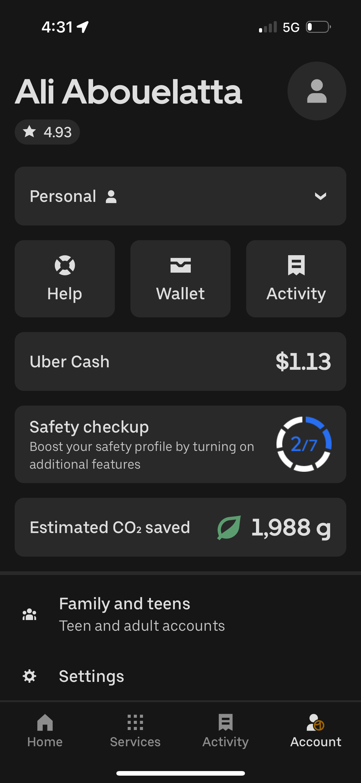 uber app screenshot 125