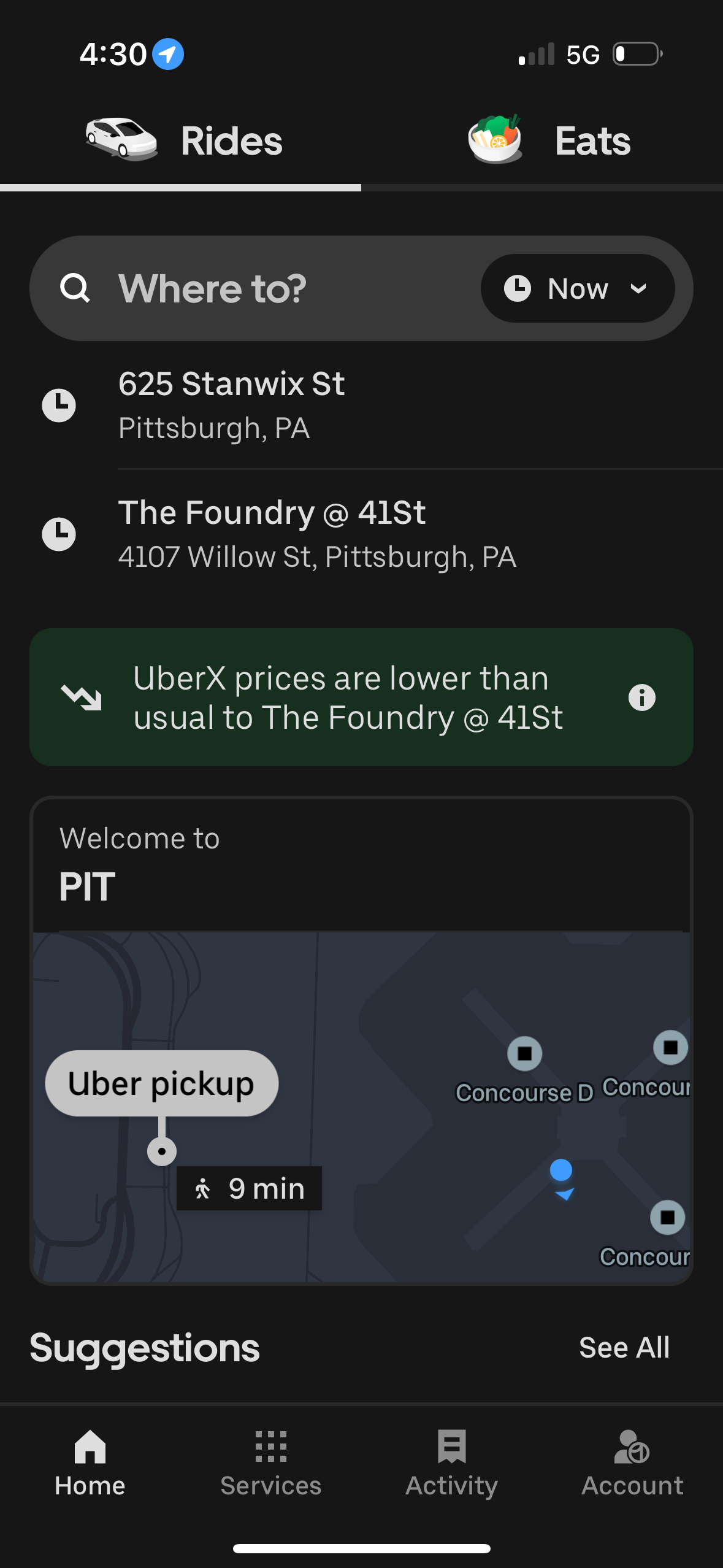 uber app screenshot 120