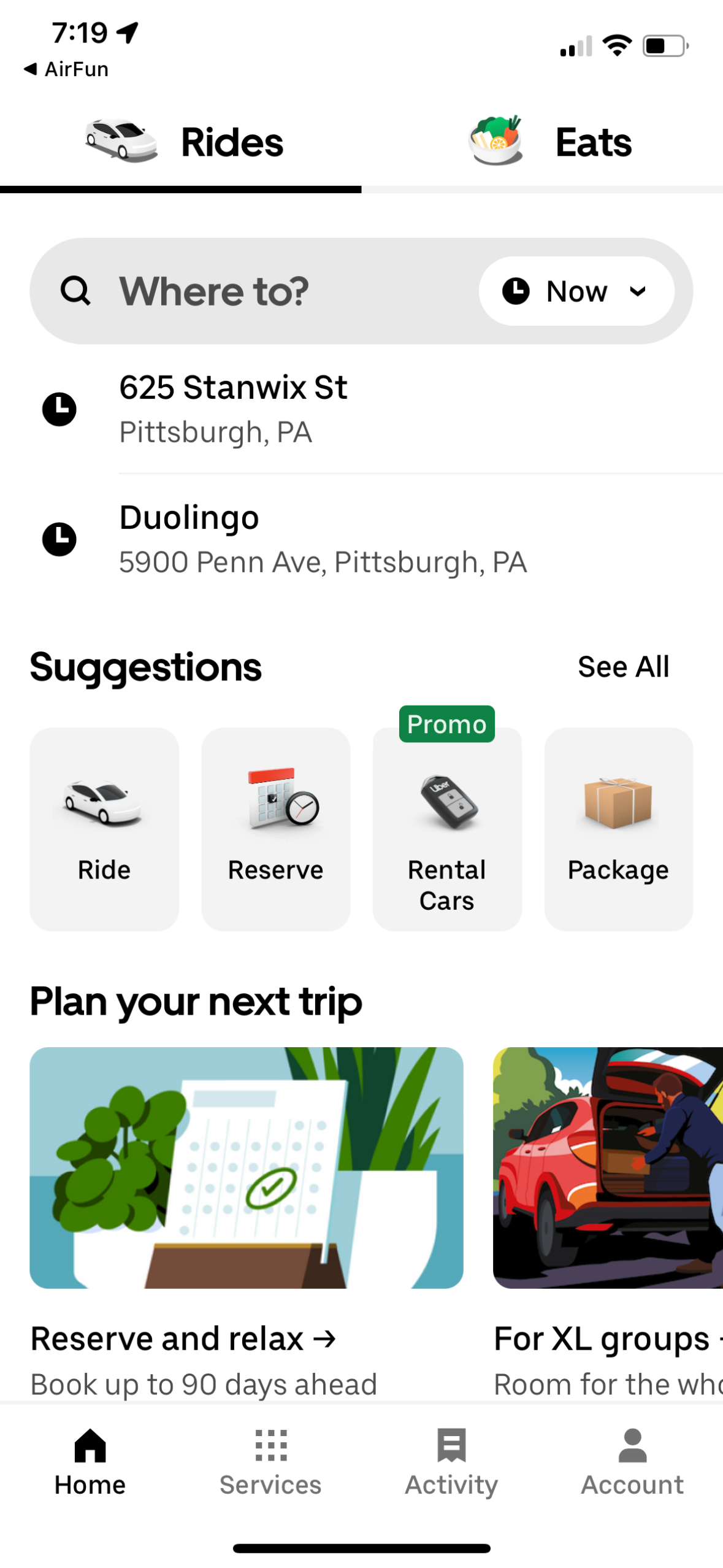 uber app screenshot 102