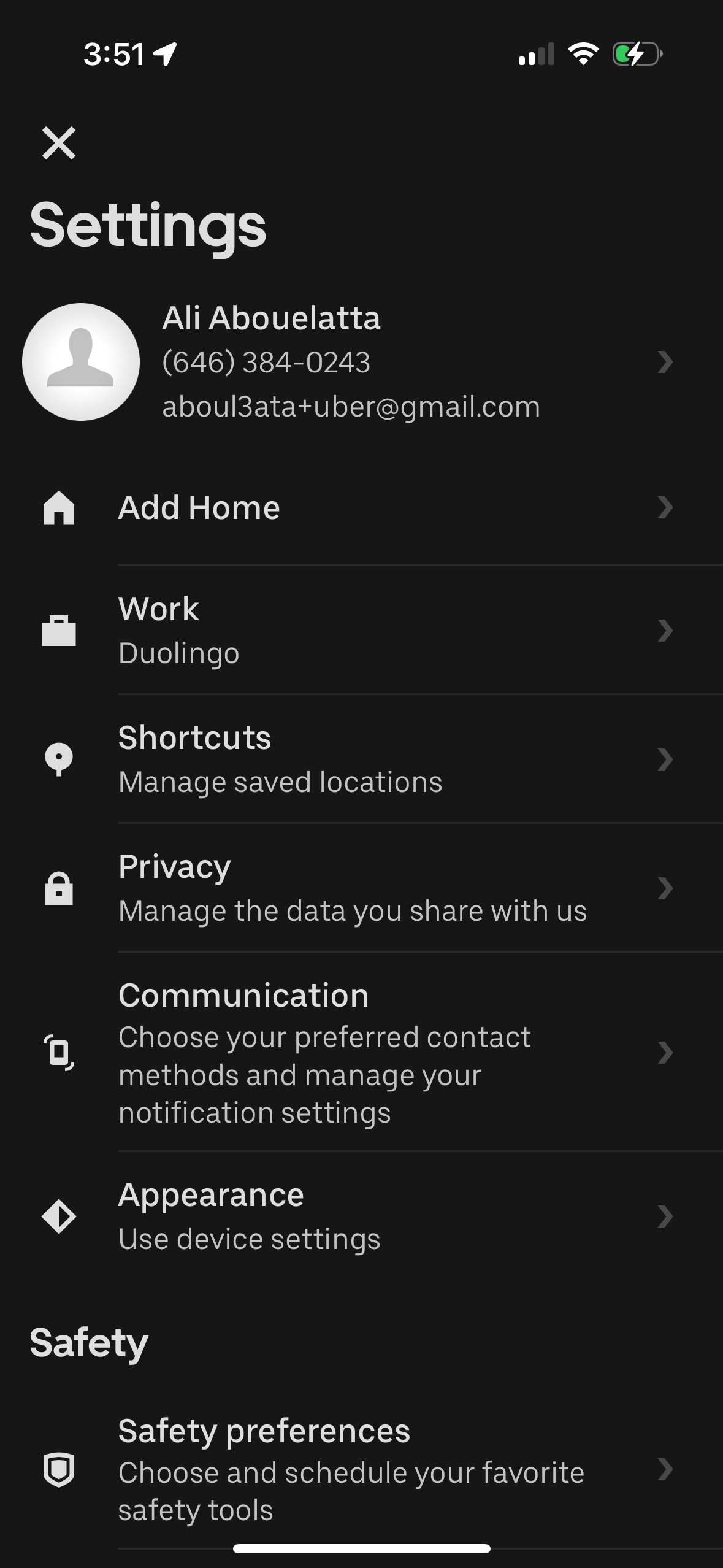 uber app screenshot 94