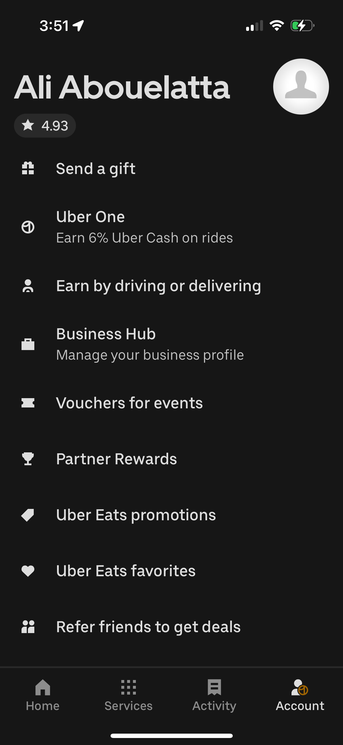 uber app screenshot 93
