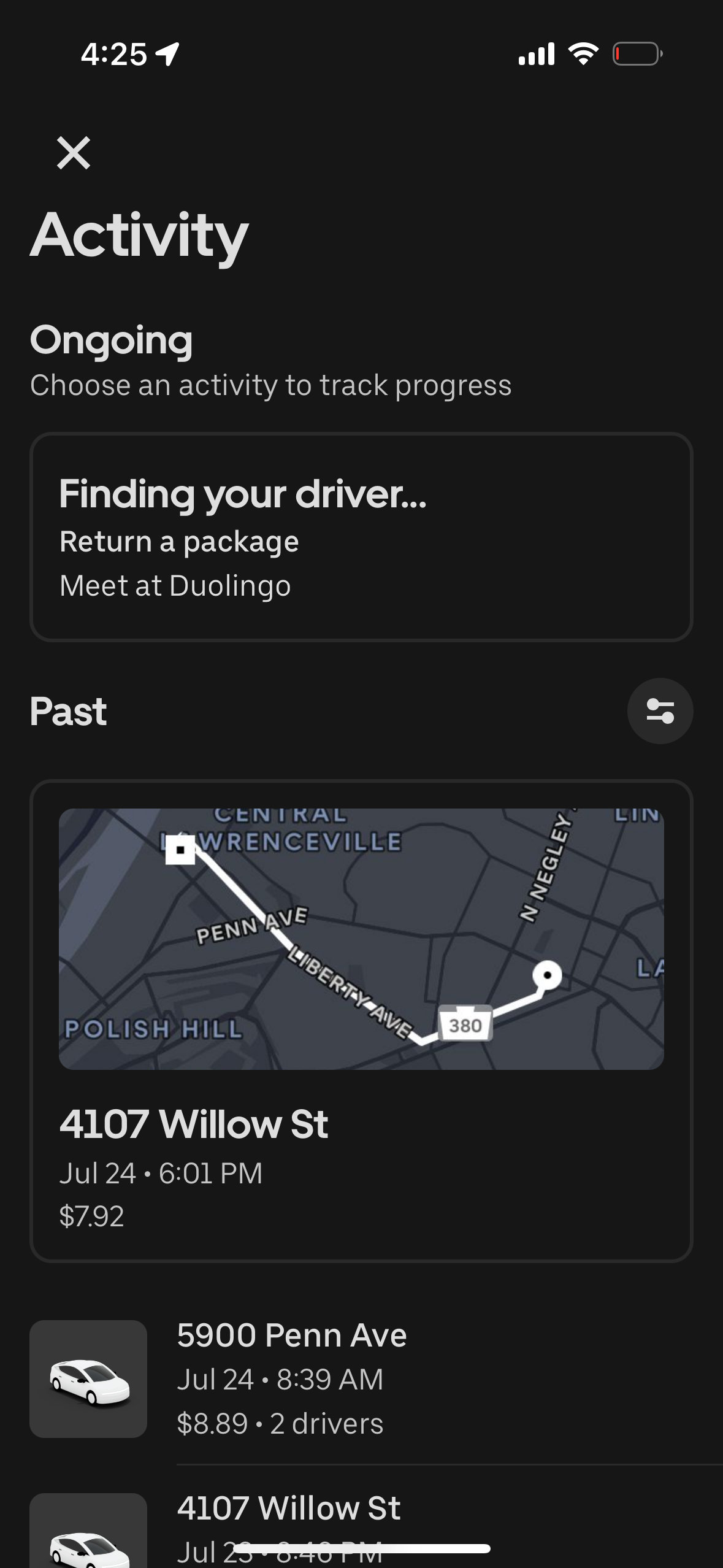 uber app screenshot 78