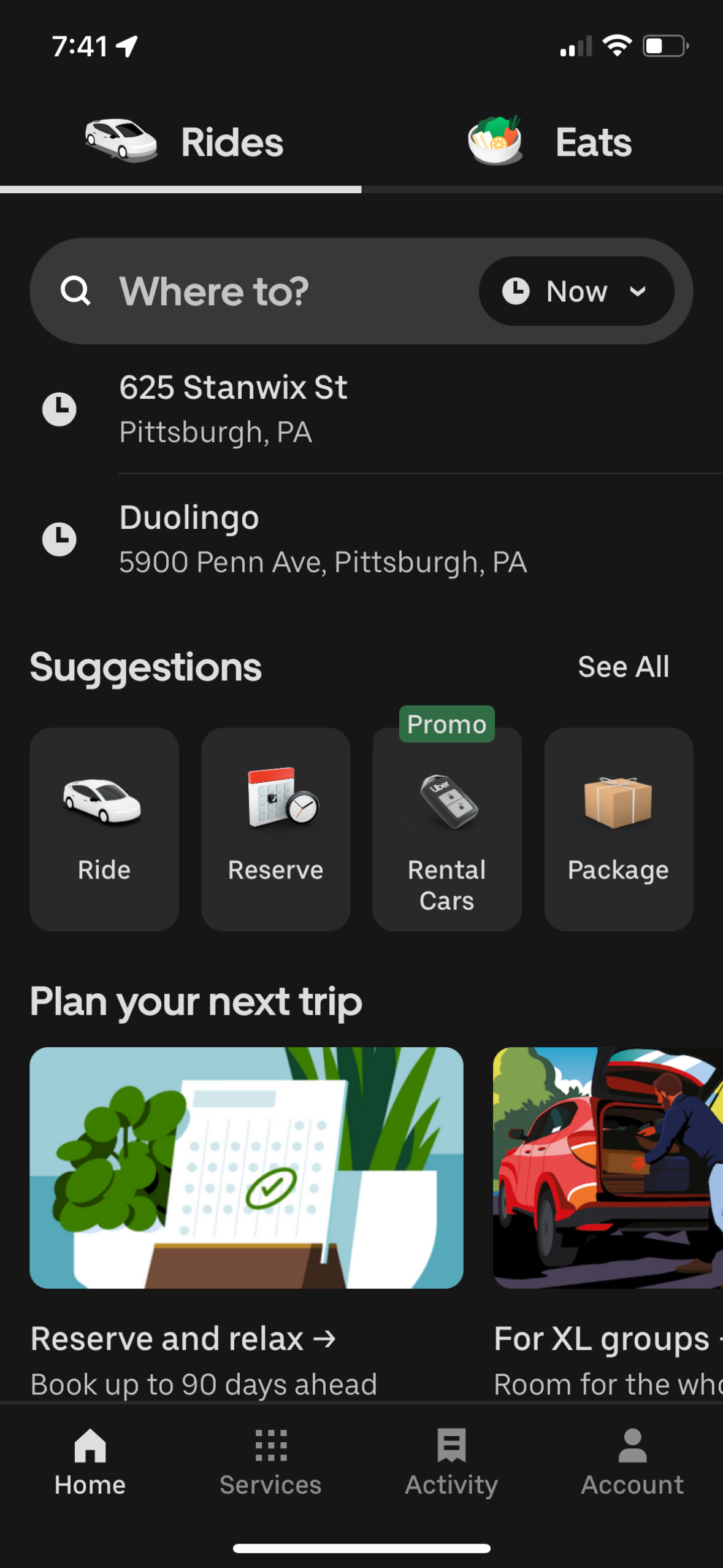 uber app screenshot 33
