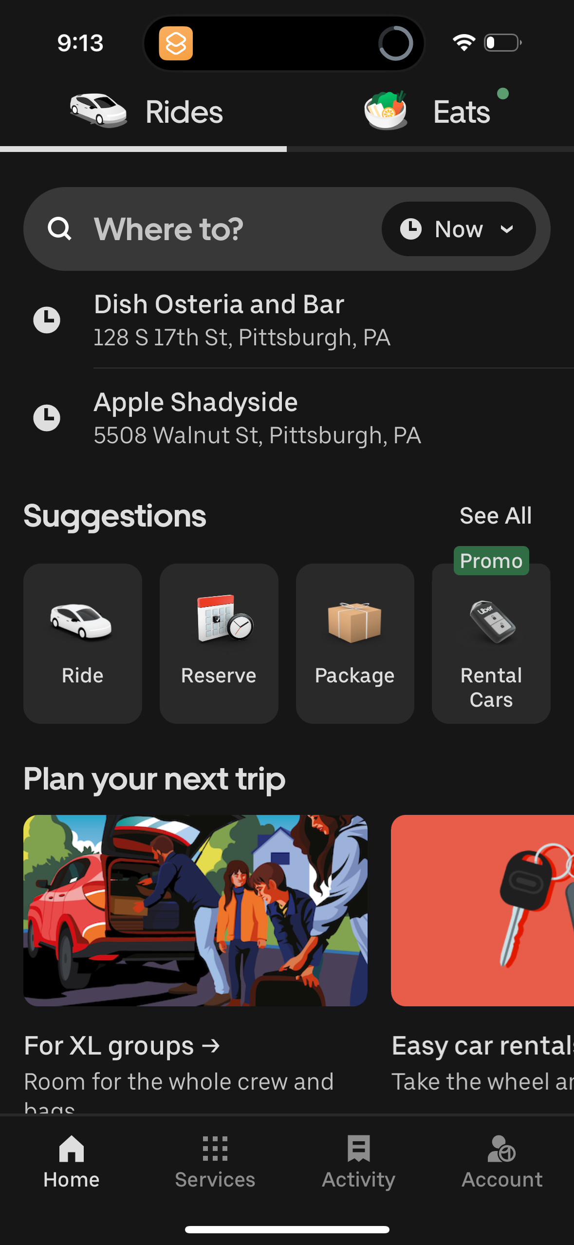 uber app screenshot 123