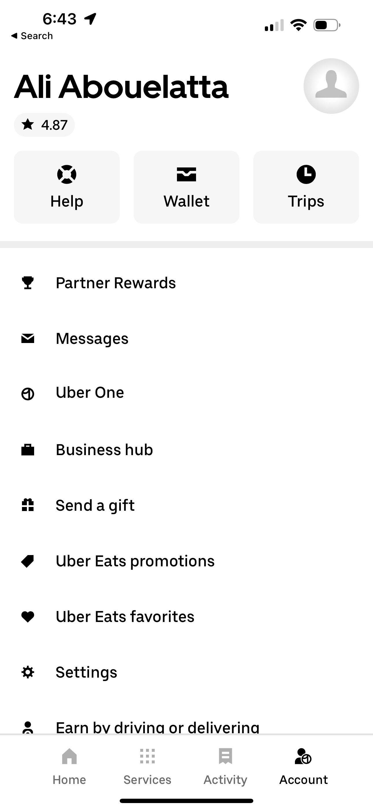 uber app screenshot 217