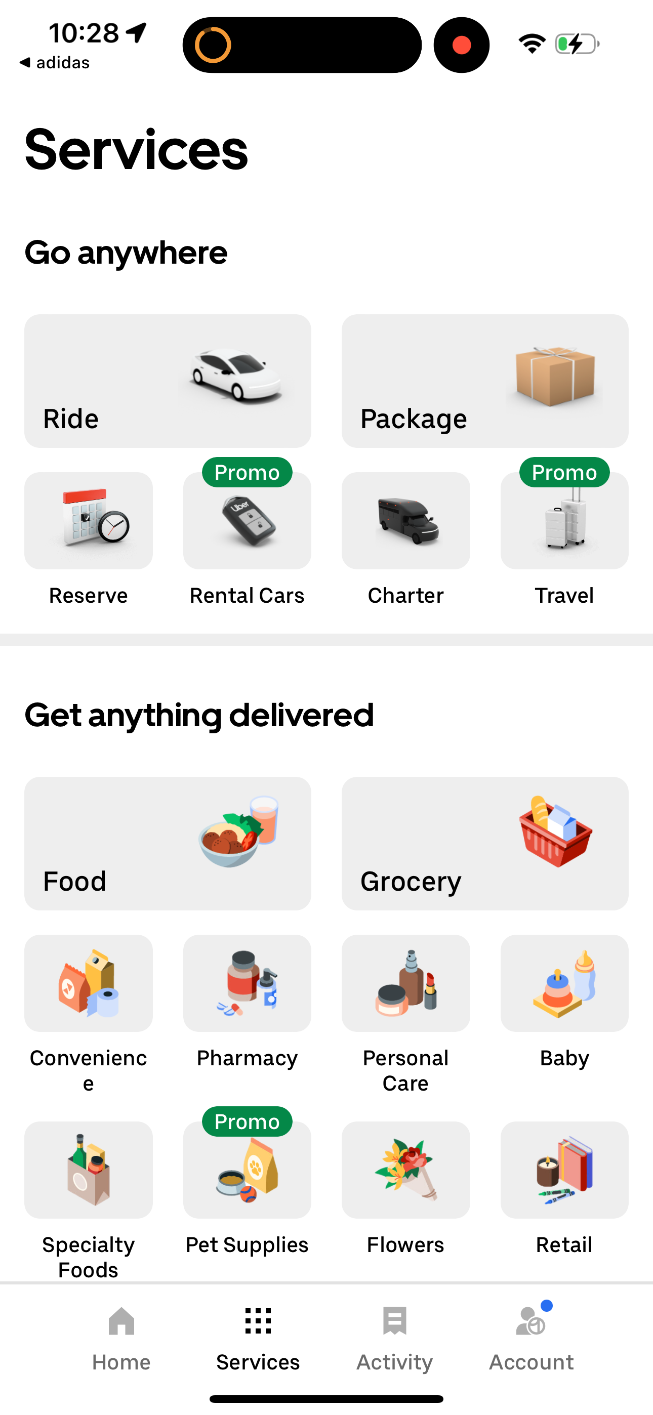 uber app screenshot 207