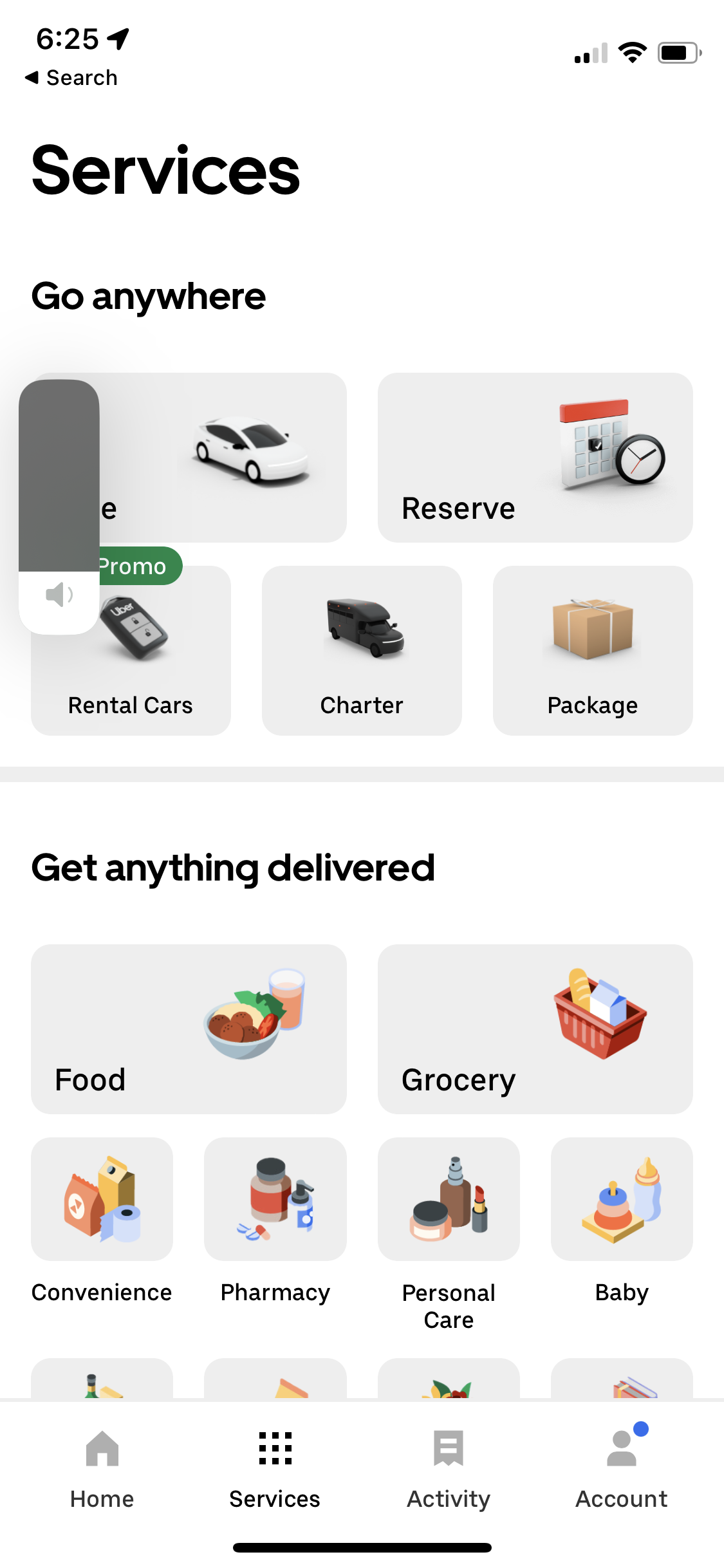 uber app screenshot 201