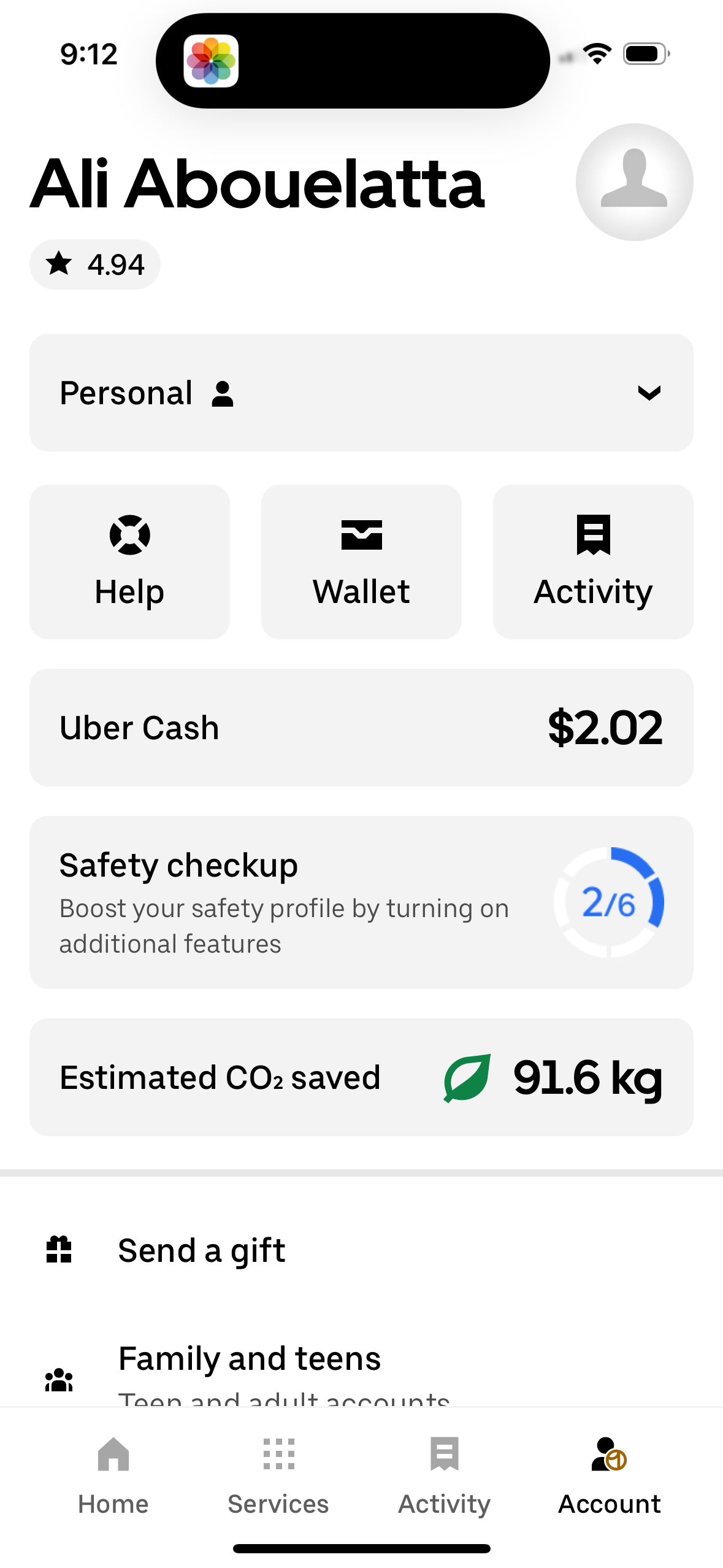 uber app screenshot 190