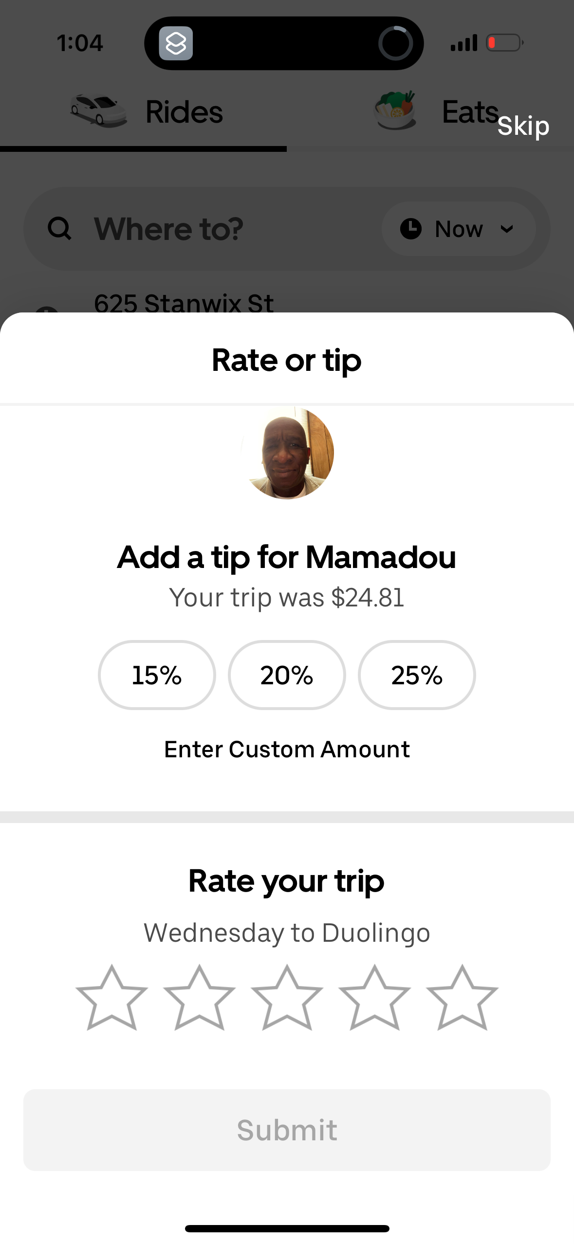 uber app screenshot 150